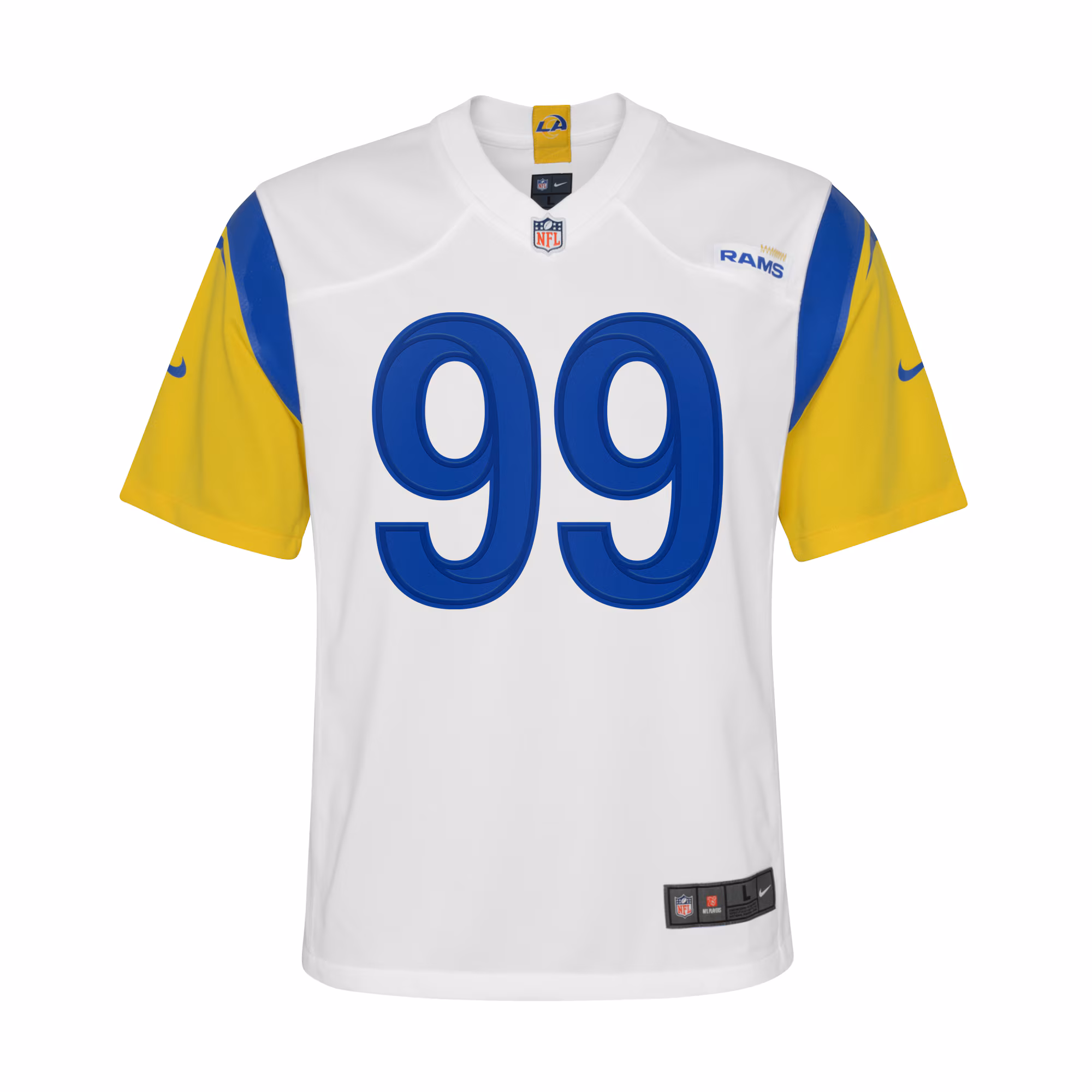 Aaron Donald Los Angeles Rams Youth Game Jersey - White
