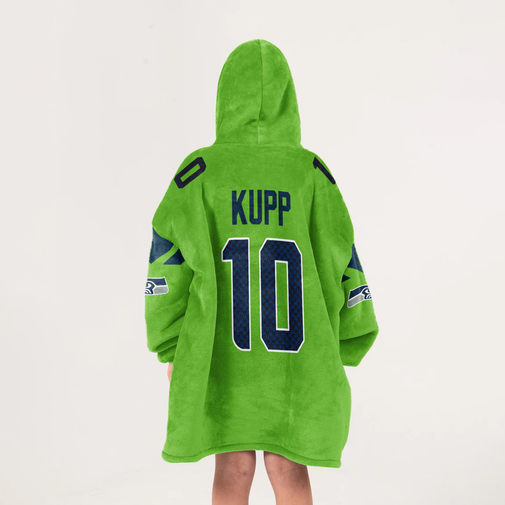 Kid 10 Seattle Football Unisex Blanket Hoodie