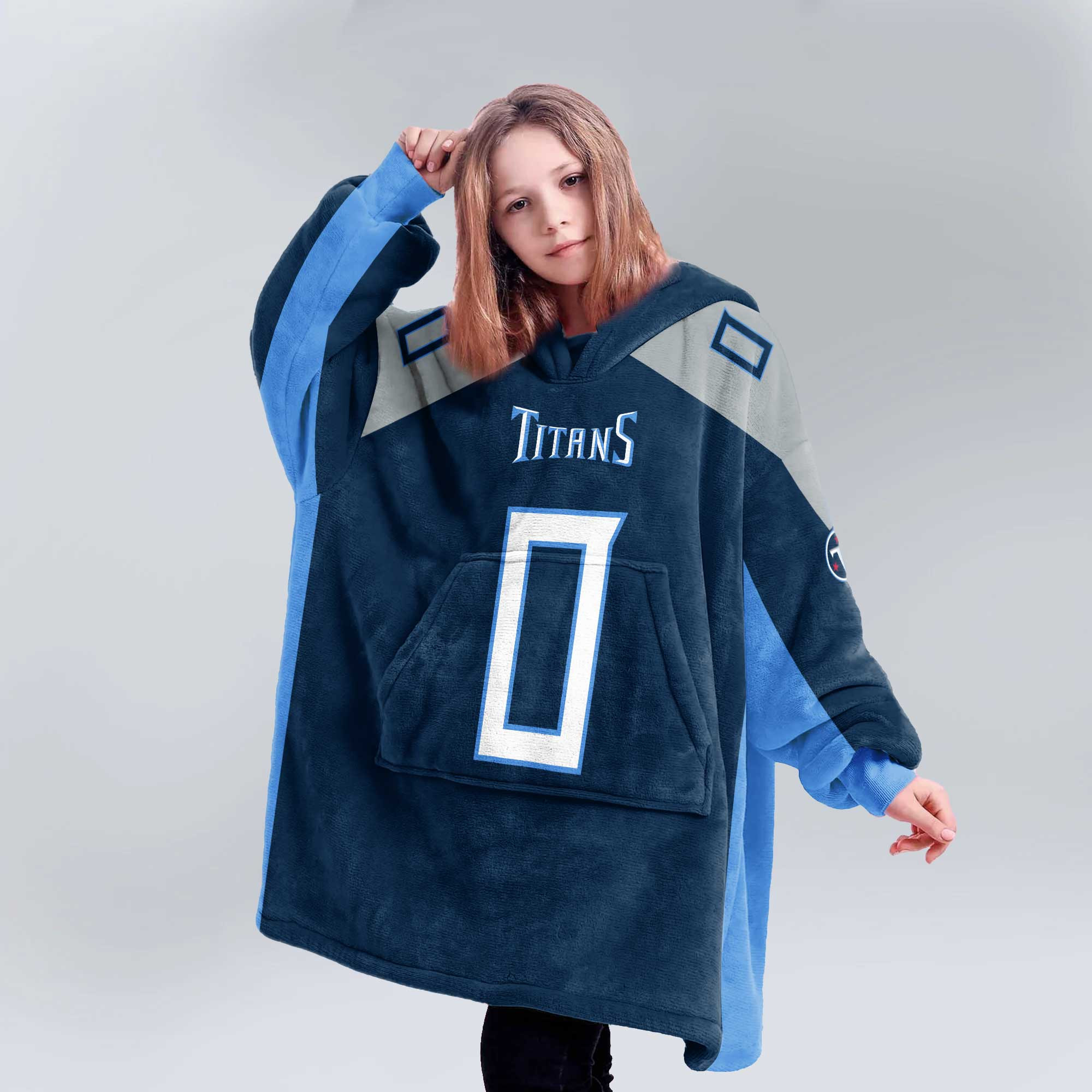 Kid C.R 0 Tennessee Football Unisex Blanket Hoodie