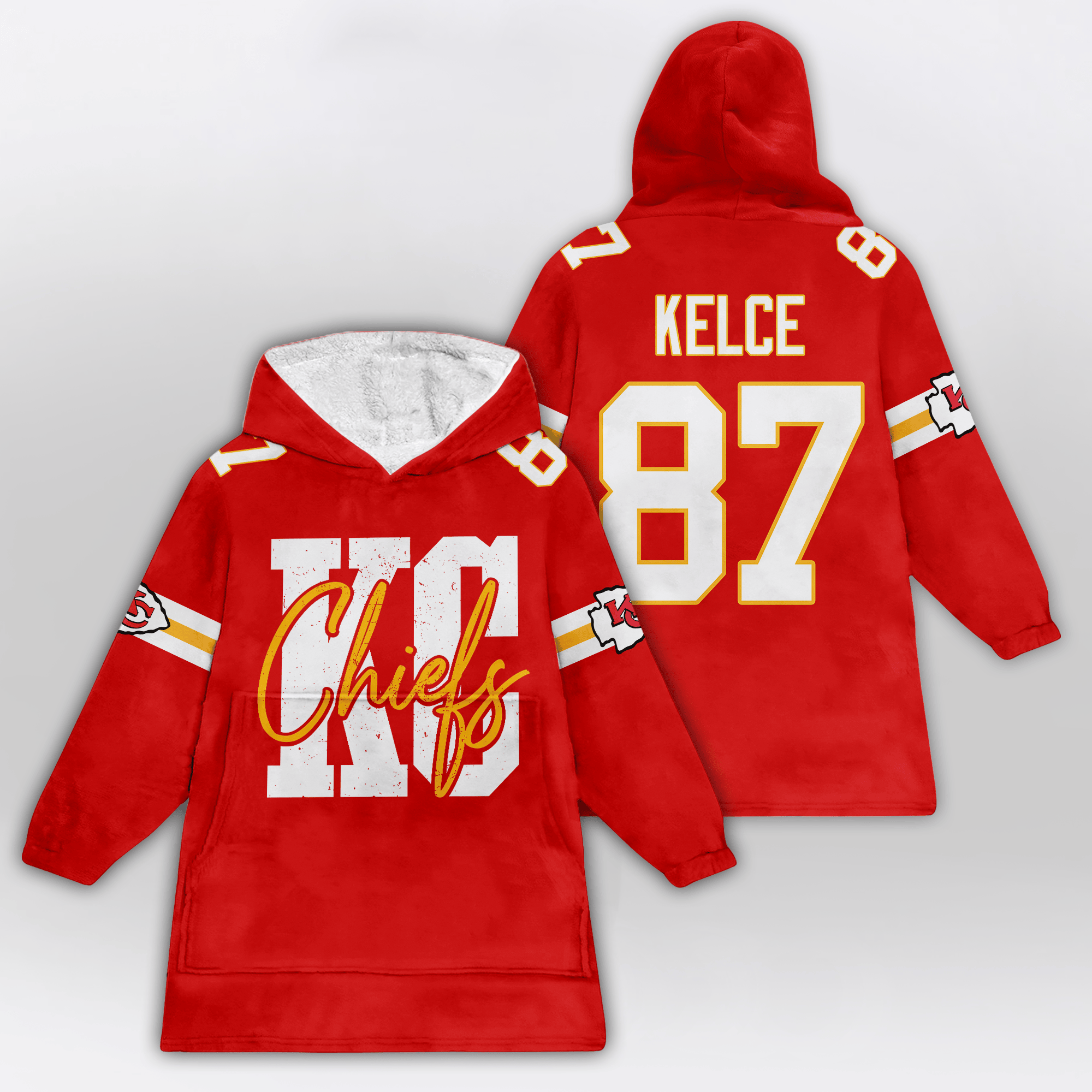 Kansas City Football Unisex Blanket Hoodie