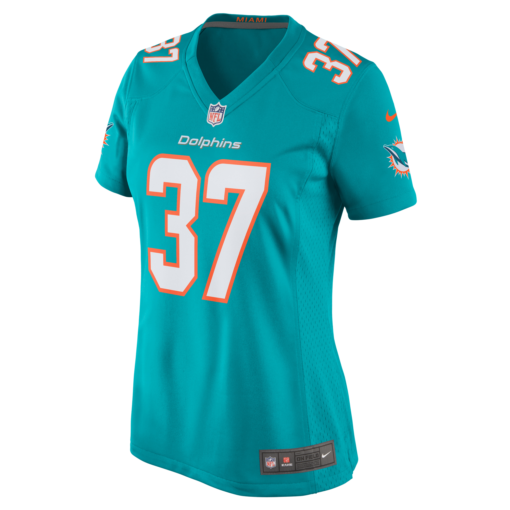 Jake Funk Miami Dolphins Women's  Game Jersey -  Aqua