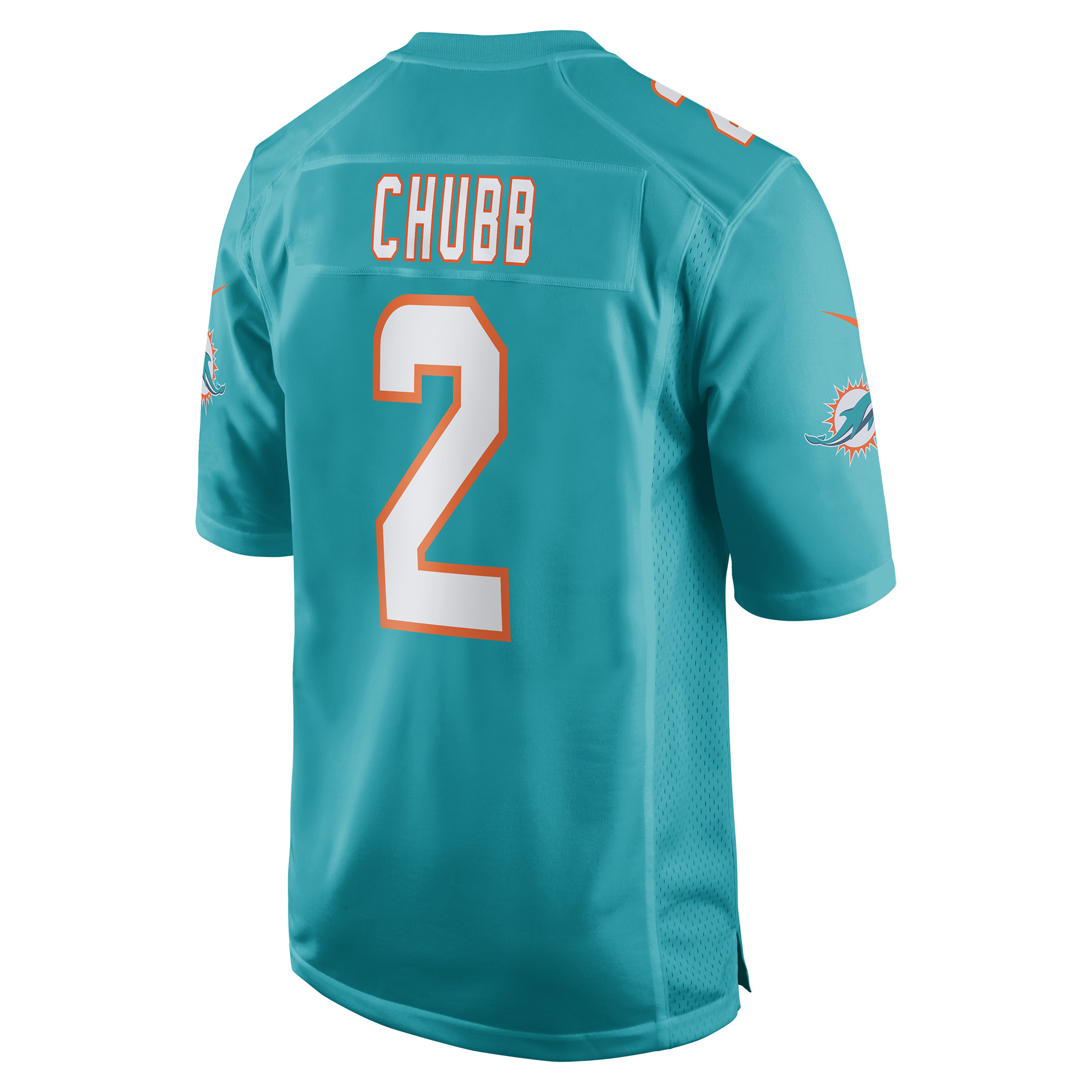Bradley Chubb Miami Dolphins Game Player Jersey - Aqua