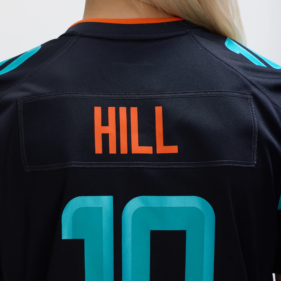 Tyreek Hill #10 Miami Dolphins Women's 2025 Rivalries Collection Game Jersey - Pitch Blue