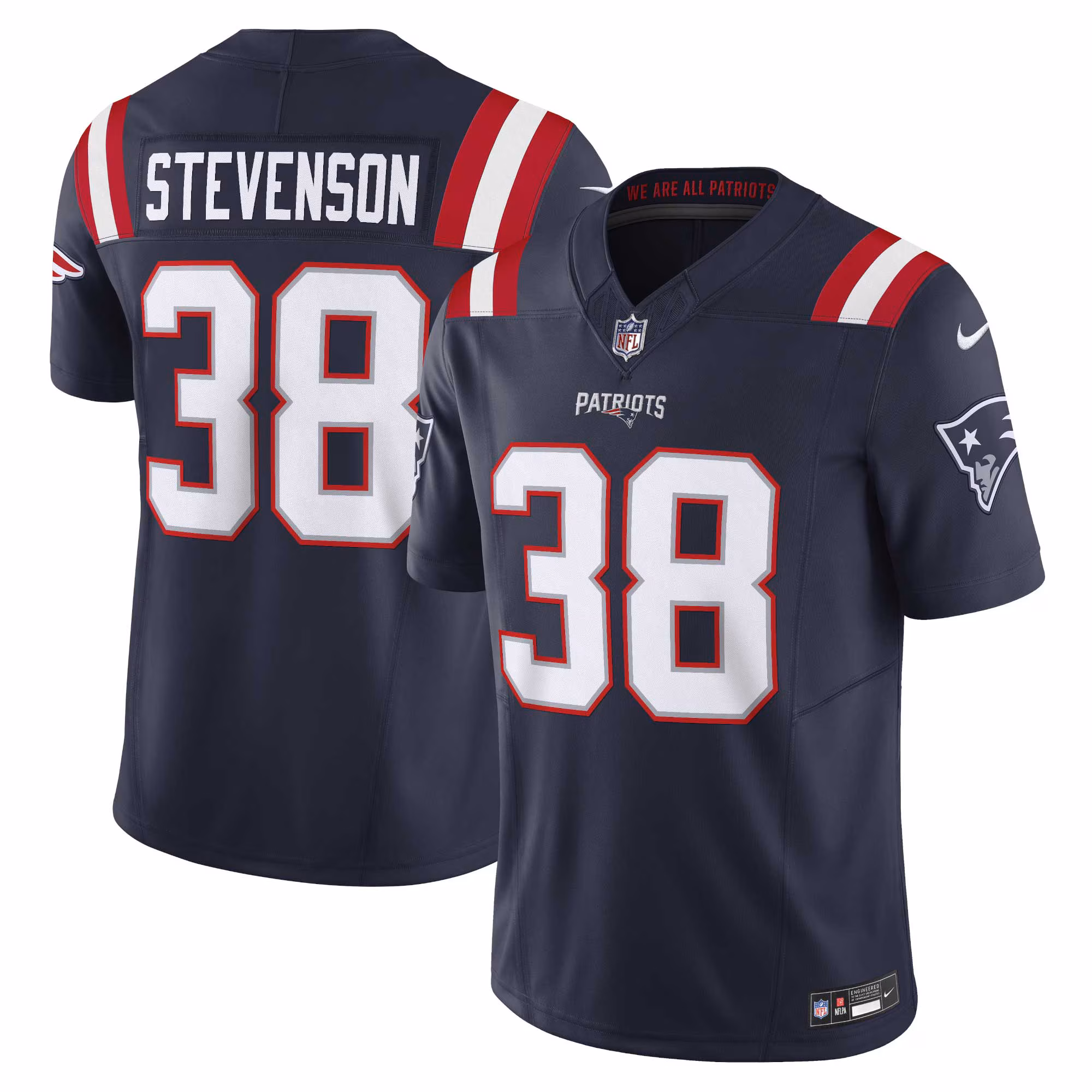 Rhamondre Stevenson New England Patriots Vapor F.U.S.E. Limited Jersey - Navy