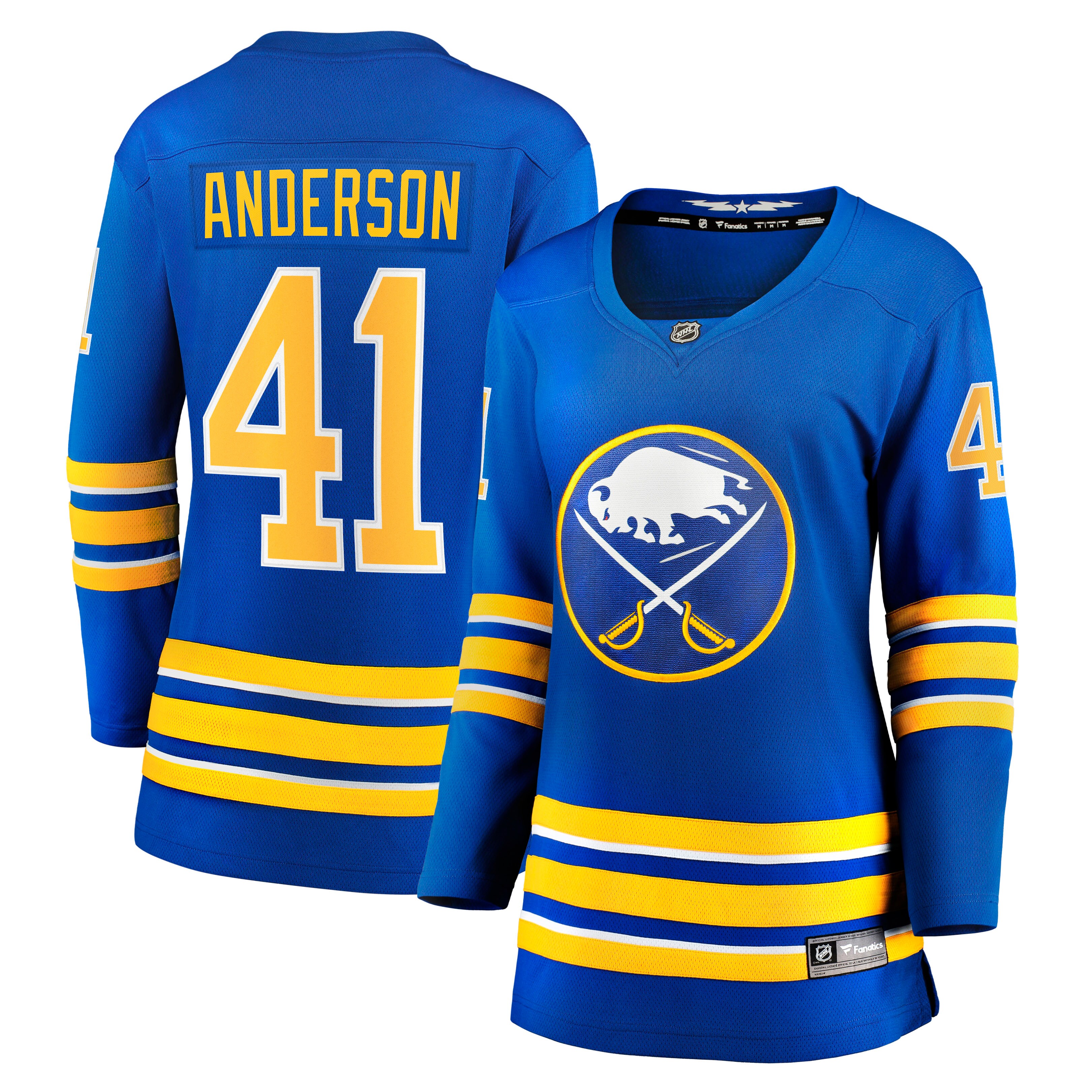 Craig Anderson Buffalo Sabres Women's Home Breakaway Player Jersey - Royal