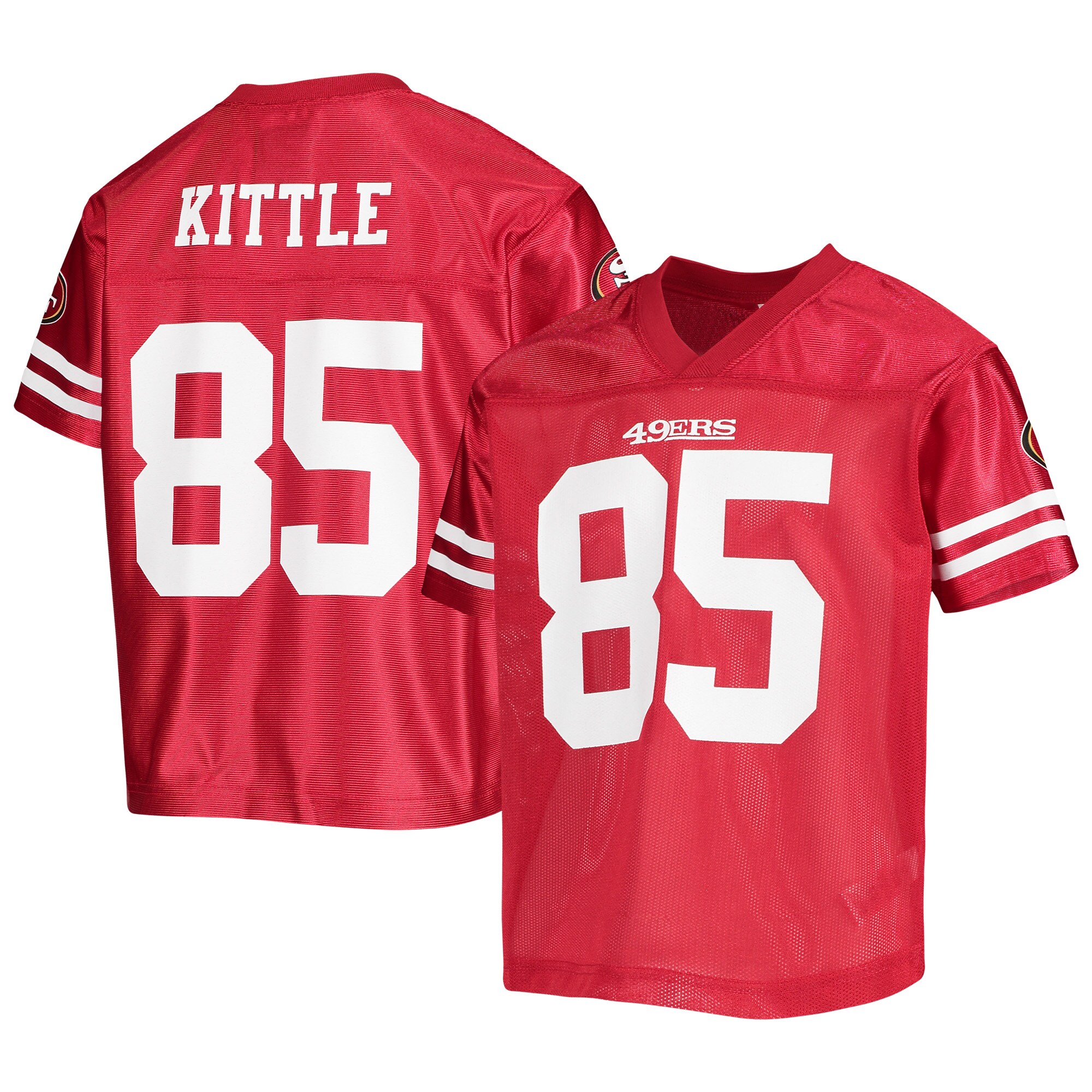 Youth George Kittle Red San Francisco 49ers Replica Jersey