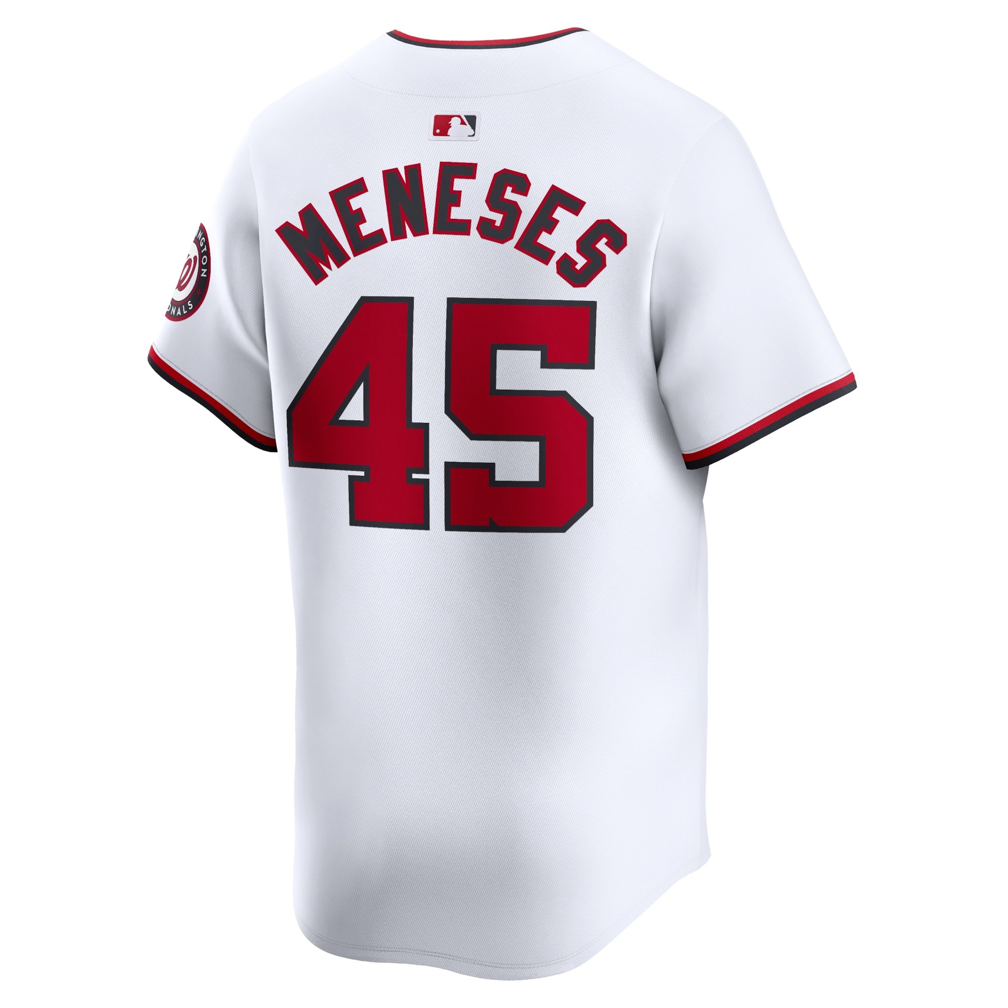 Men's Washington Nationals Joey Meneses  White Home Limited Player Jersey