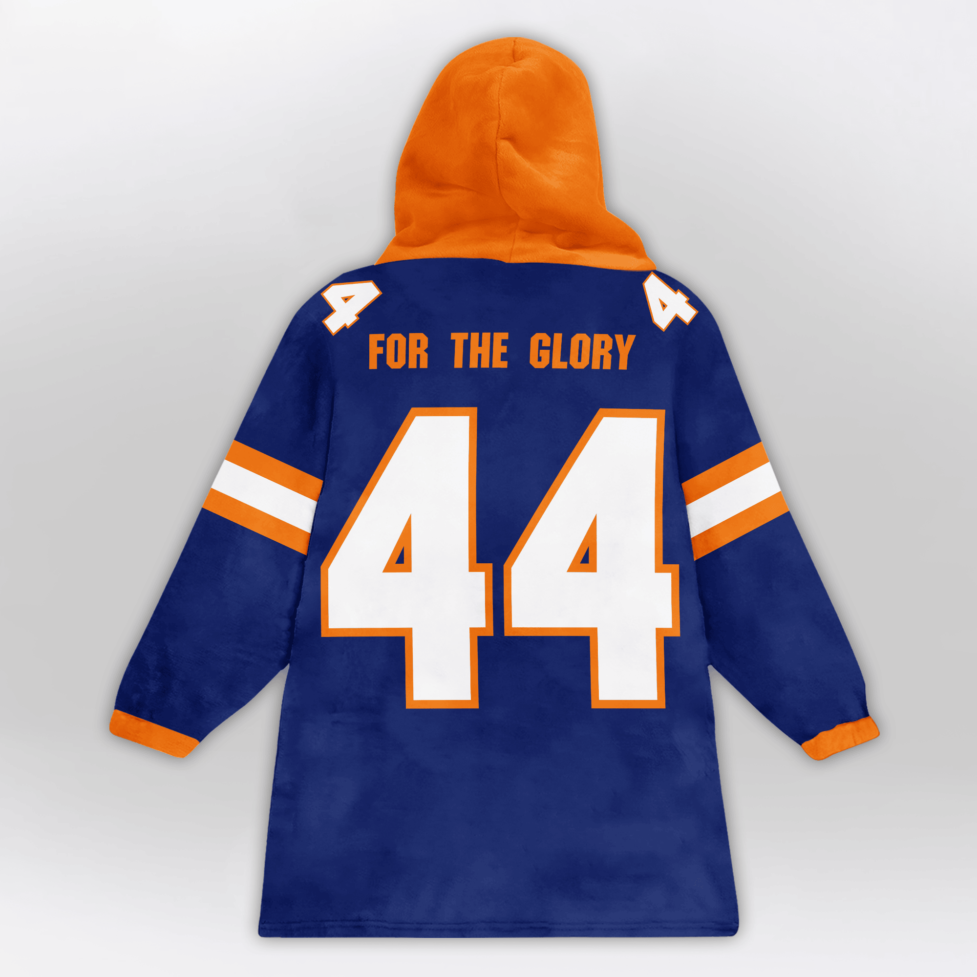 Adult #44 Navy Syracuse Football Unisex Blanket Hoodie