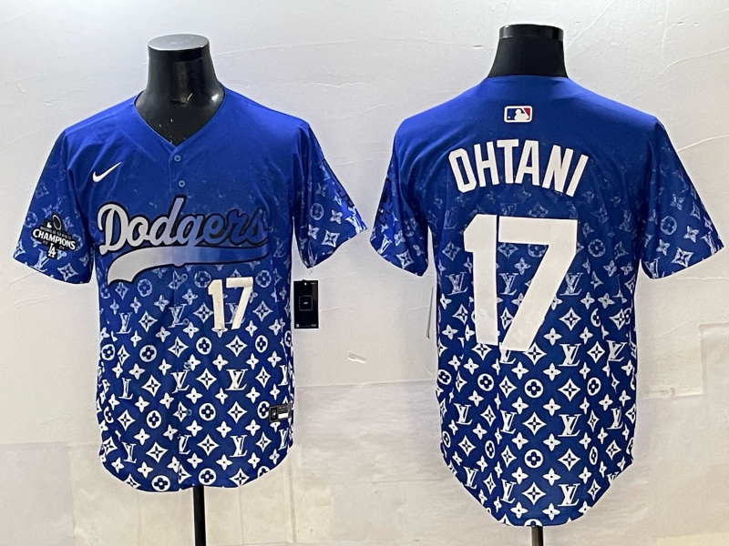 Men's #17 Shohei Ohtani Los Angeles Dodgers 2025 Custom Cool Jersey