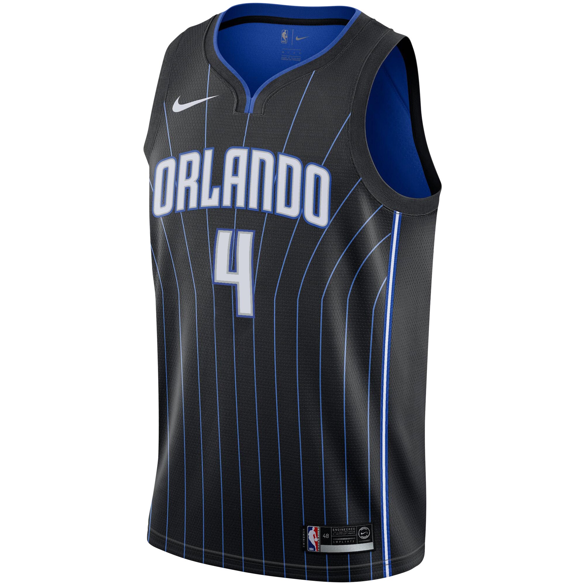 Jalen Suggs Orlando Magic  2021 NBA Draft First Round Pick Swingman Jersey Black - Icon Edition