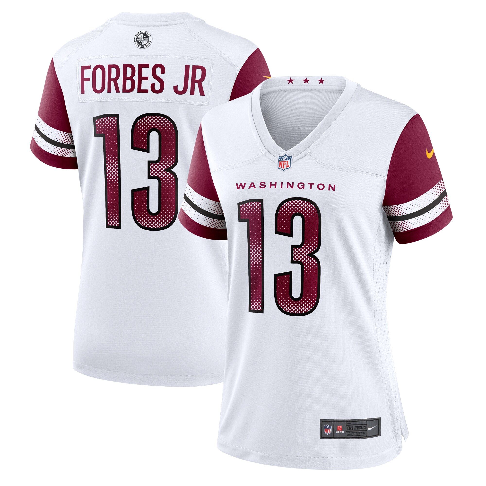 Emmanuel Forbes Jr. Washington Commanders  Women's Away Game Jersey - White