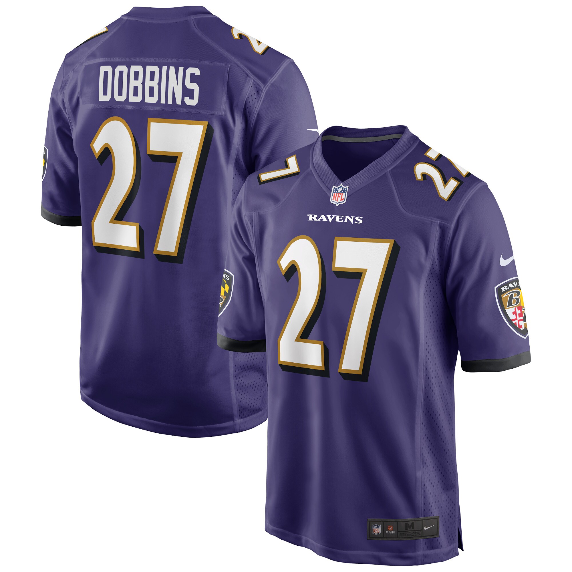 J.K. Dobbins Baltimore Ravens Game Jersey - White