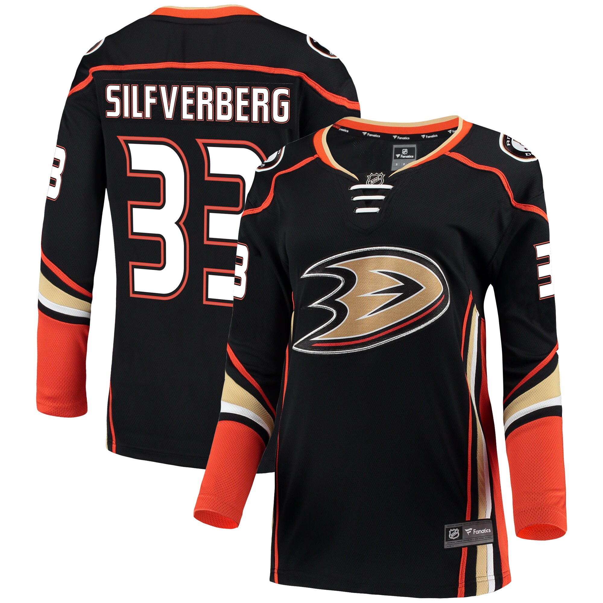 Jakob Silfverberg Anaheim Ducks Women's Breakaway Jersey - Black