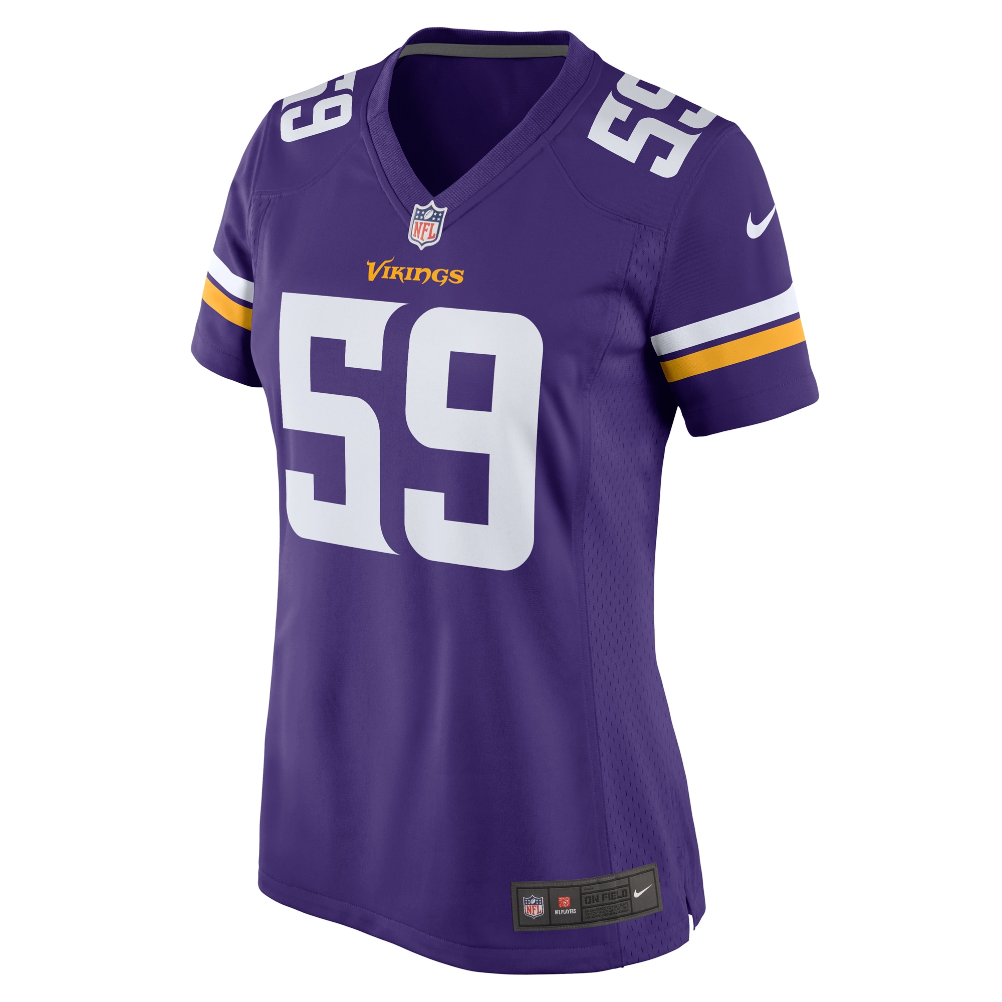 Troy Reeder Minnesota Vikings  Women's Game Jersey - Purple