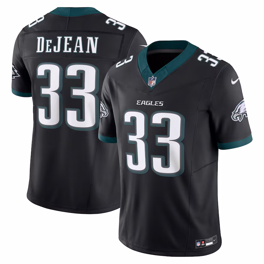 Men's Philadelphia Eagles #33 Cooper DeJean Black Alternate Vapor F.U.S.E. Limited Jersey