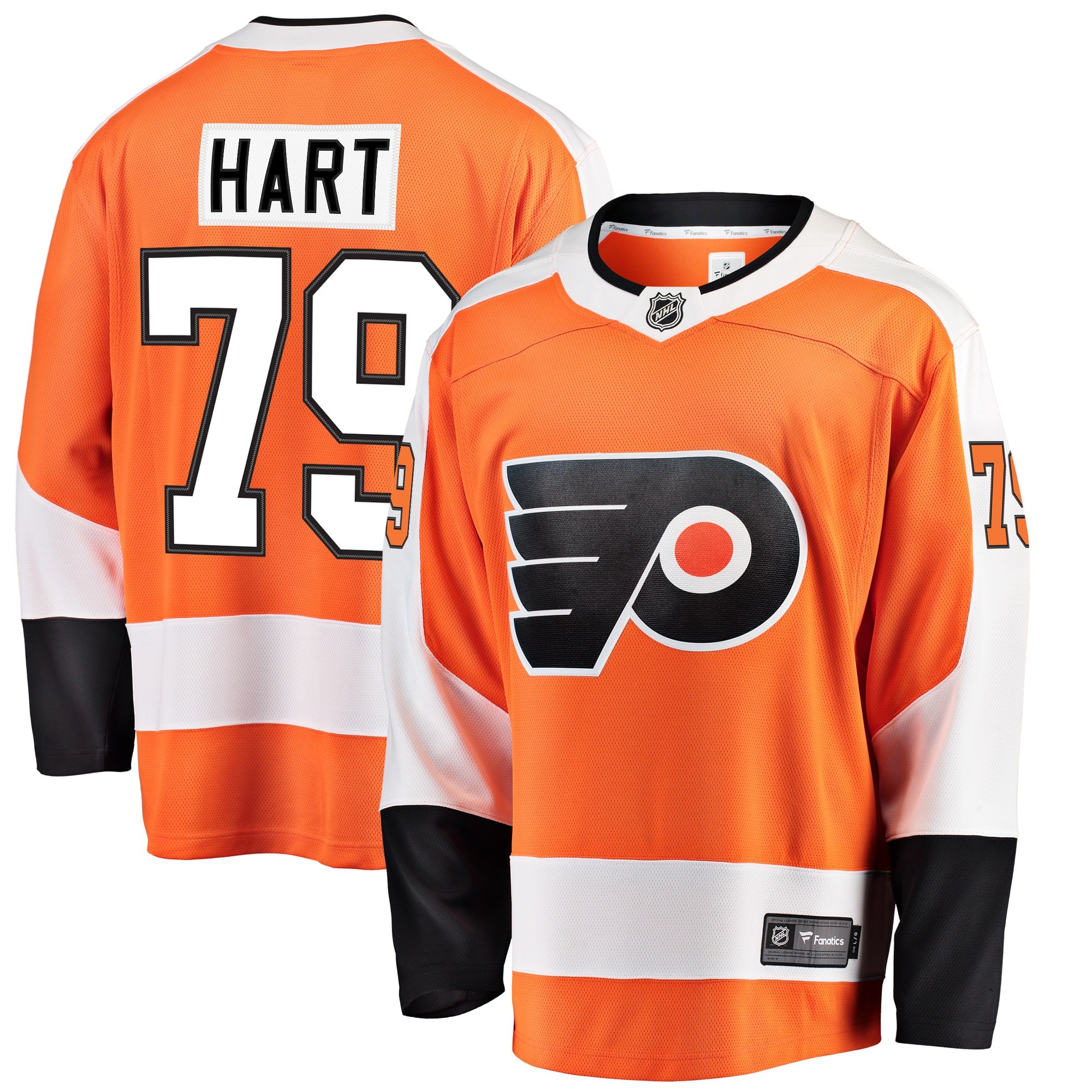 Carter Hart Philadelphia Flyers Home Premier Breakaway Player Jersey - Orange