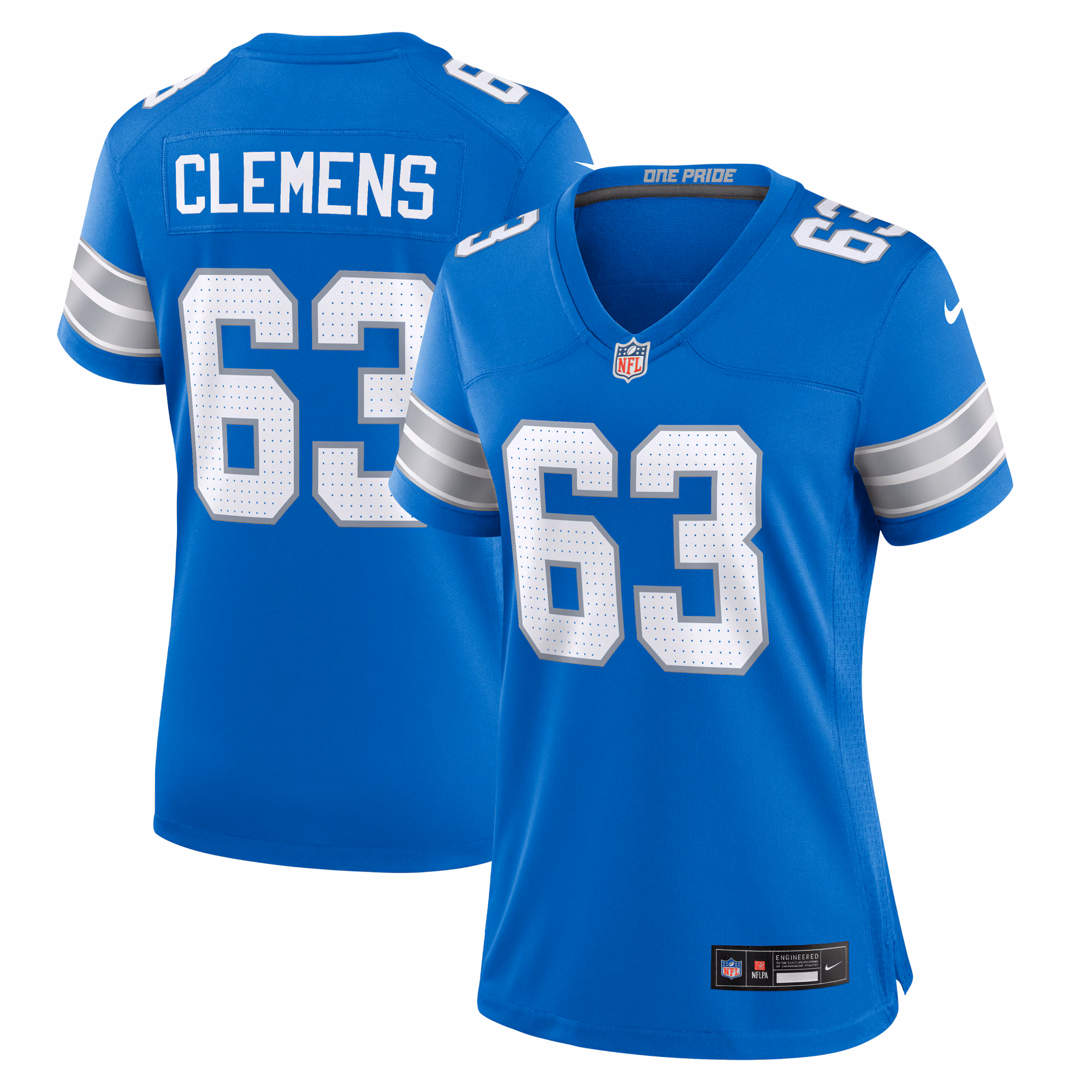 Duke Clemens Detroit Lions Women's Game Jersey -  Blue