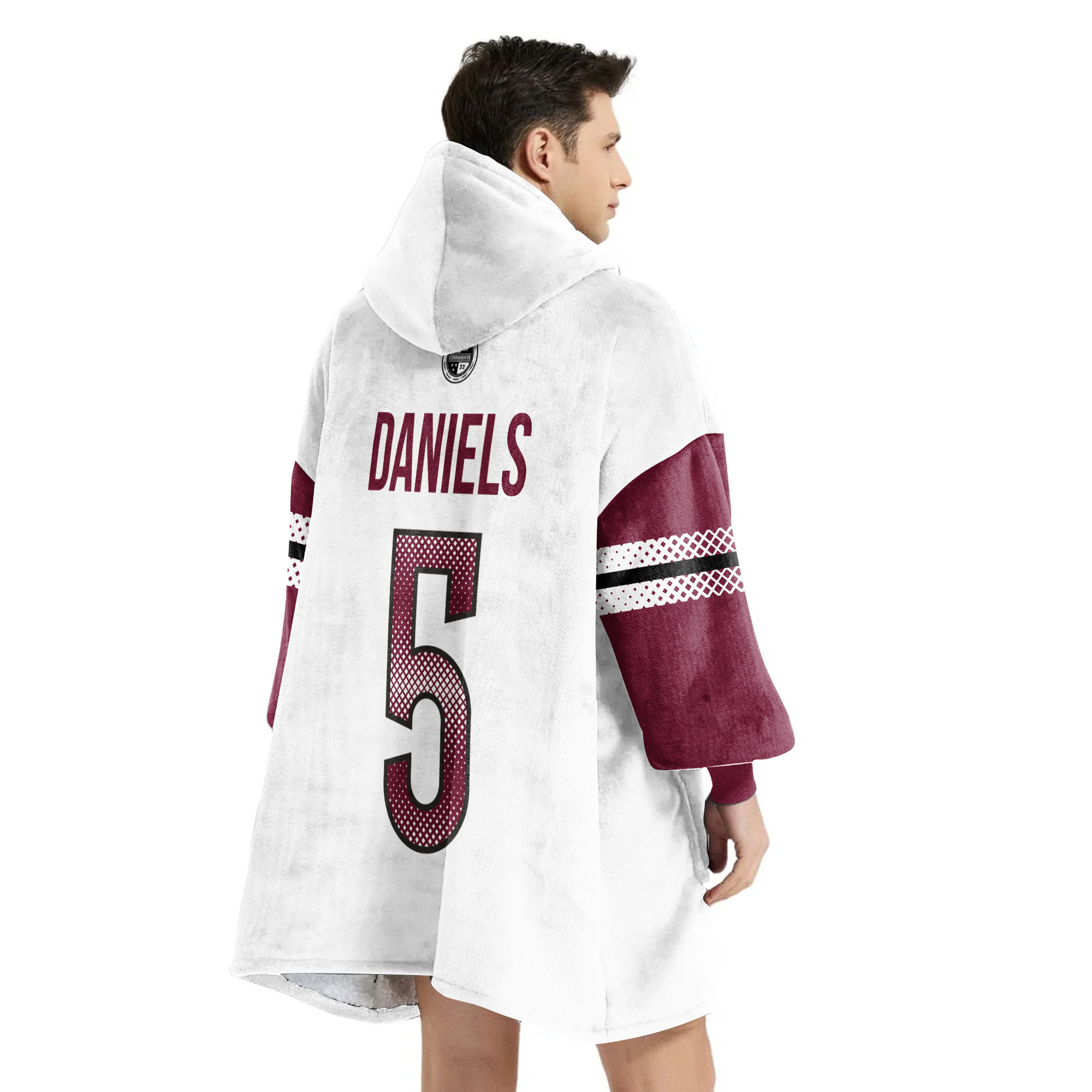 Adult 5 Washington Football Unisex Blanket Hoodie
