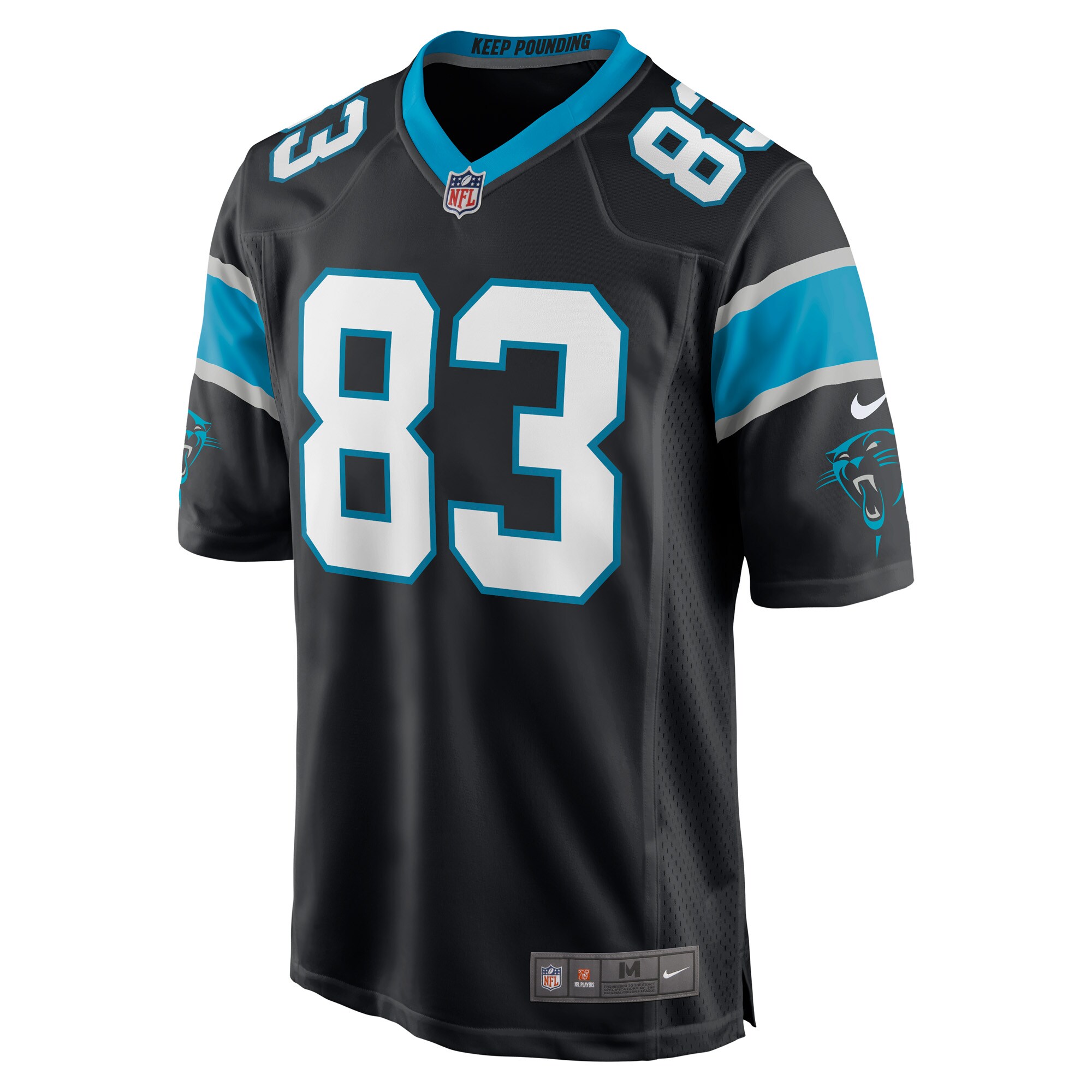Derek Wright Carolina Panthers  Game Player Jersey - Black