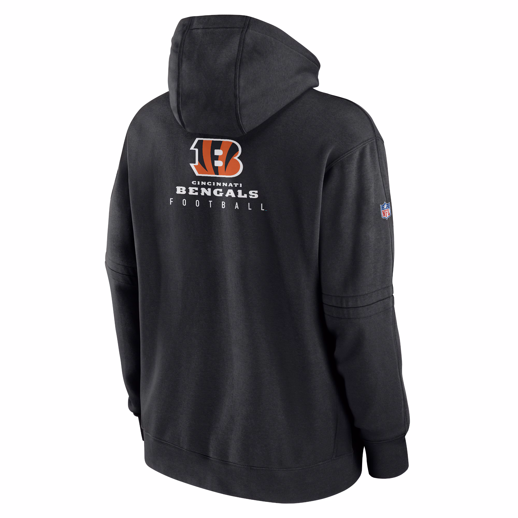 Cincinnati Bengals Sideline Club Fleece Pullover Hoodie - Black