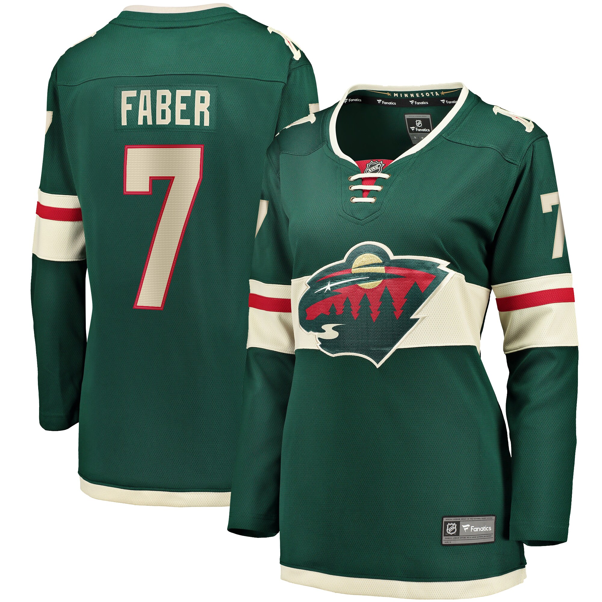 Brock Faber Minnesota Wild Women's Home Breakaway Player Jersey - Green