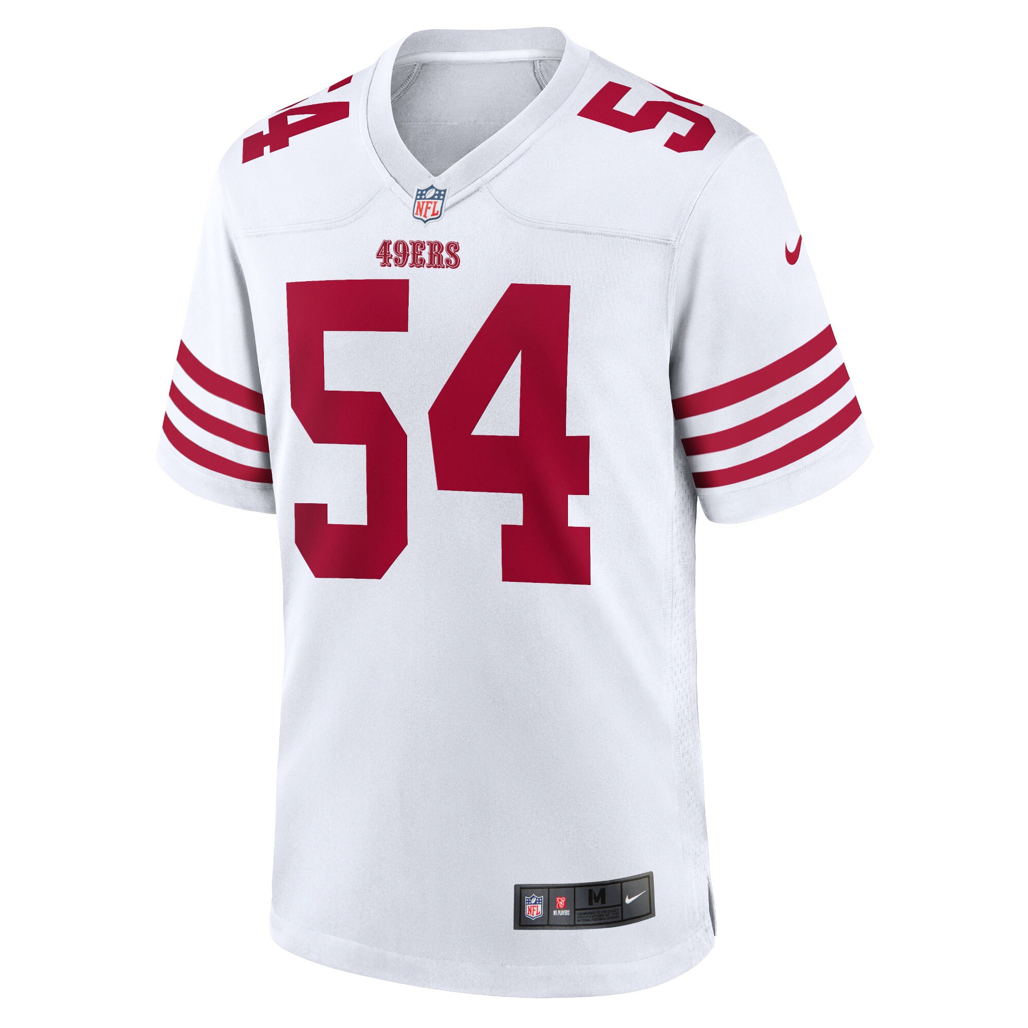 Fred Warner San Francisco 49ers  Women's Team Game Player Jersey - White