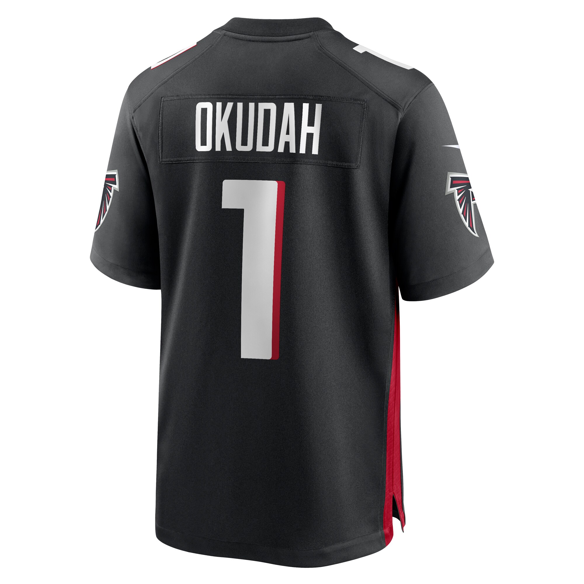 Jeff Okudah Atlanta Falcons Game Player Jersey - Black