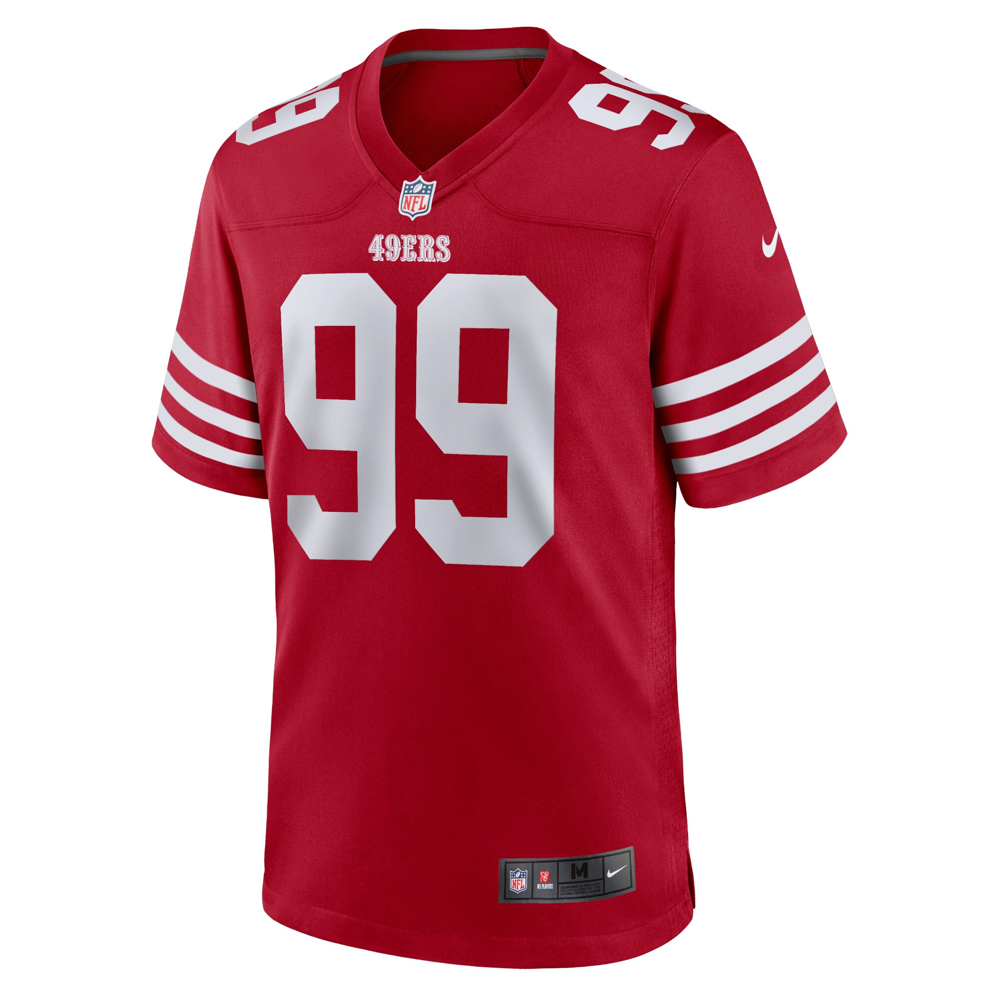 Javon Kinlaw San Francisco 49ers  Team Player Game Jersey - Scarlet