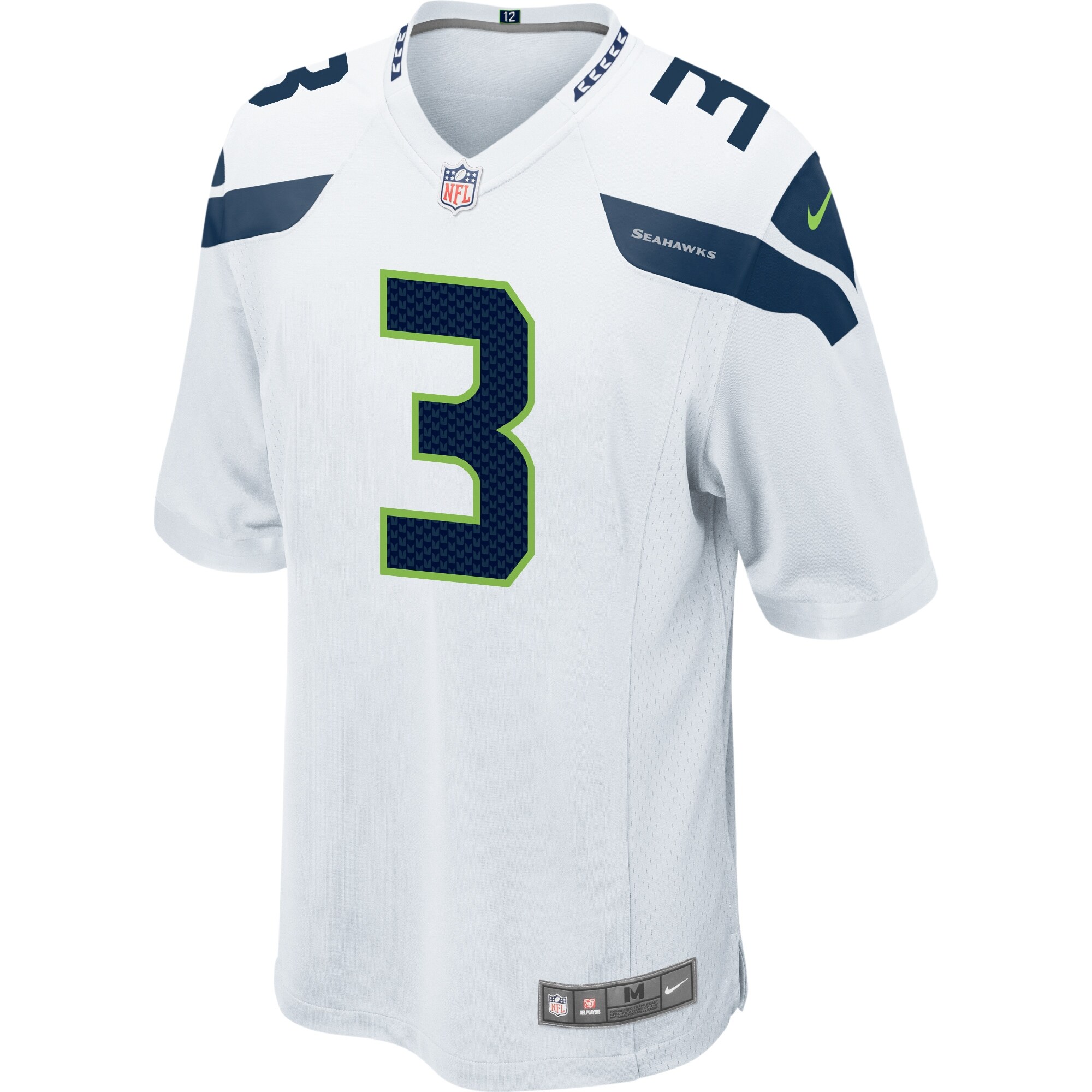 Russell Wilson Seattle Seahawks  Game Jersey - White