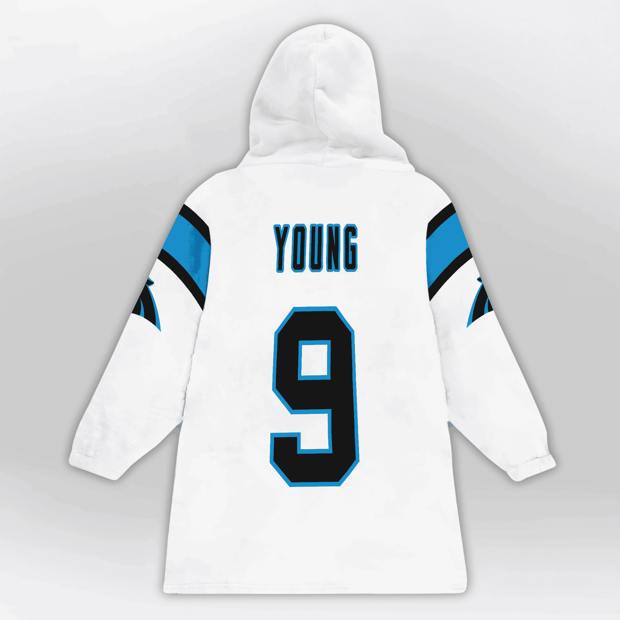 Kid 9 Carolina Football Unisex Blanket Hoodie