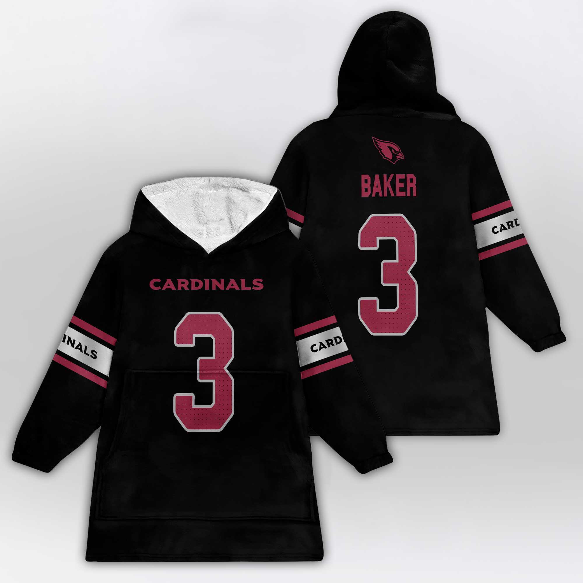 Kid 3 Arizona Football Unisex Blanket Hoodie