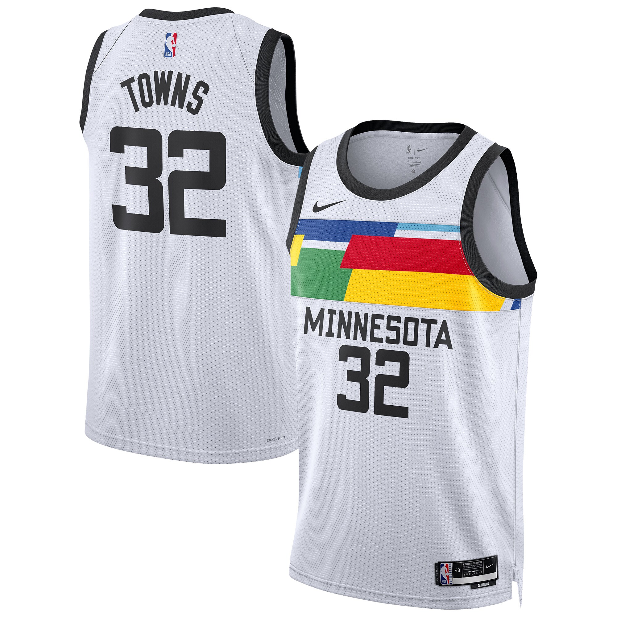 Karl-Anthony Towns Minnesota Timberwolves Unisex 2022/23 Swingman Jersey - City Edition - White