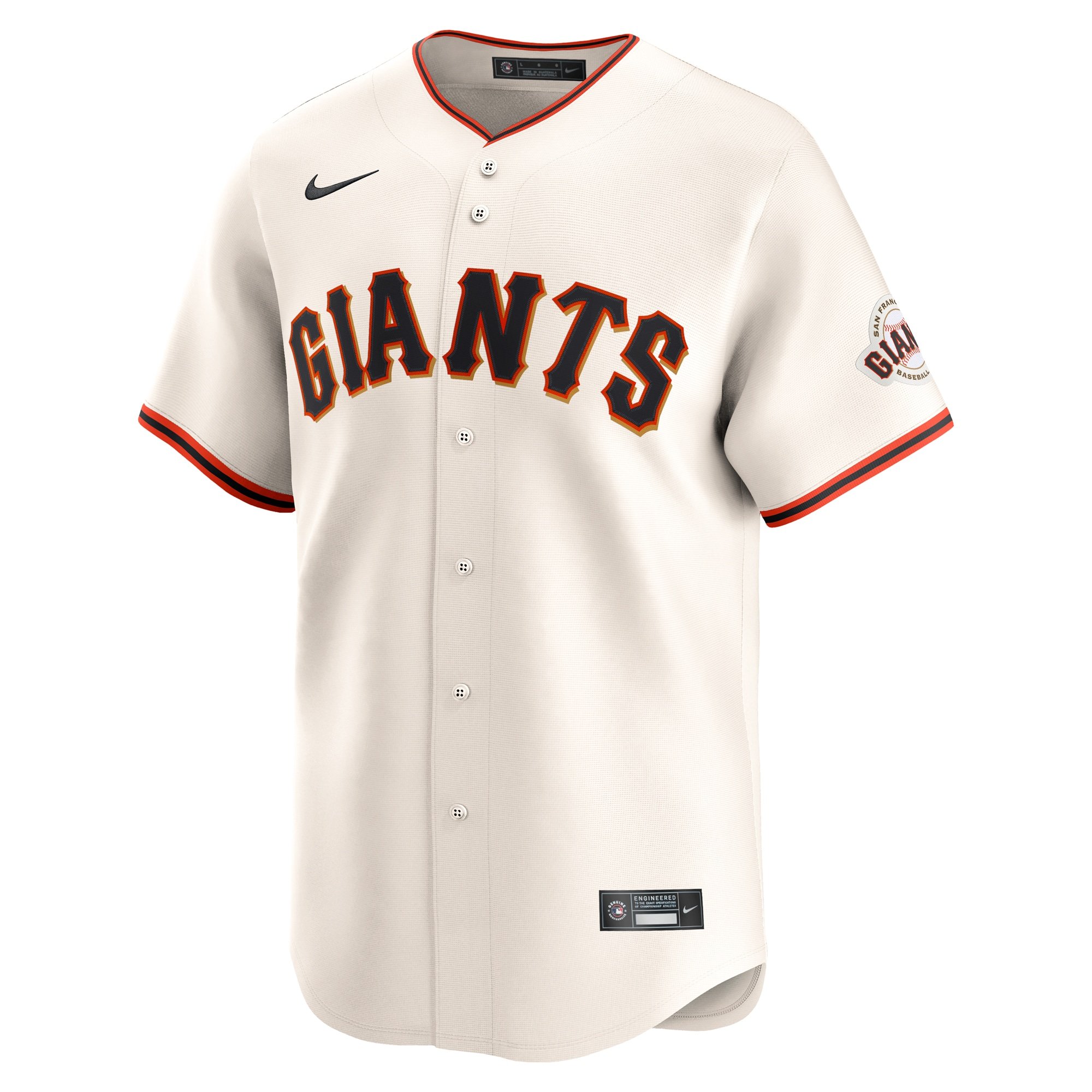 Men's San Francisco Giants Wilmer Flores  Cream Home Limited Player Jersey