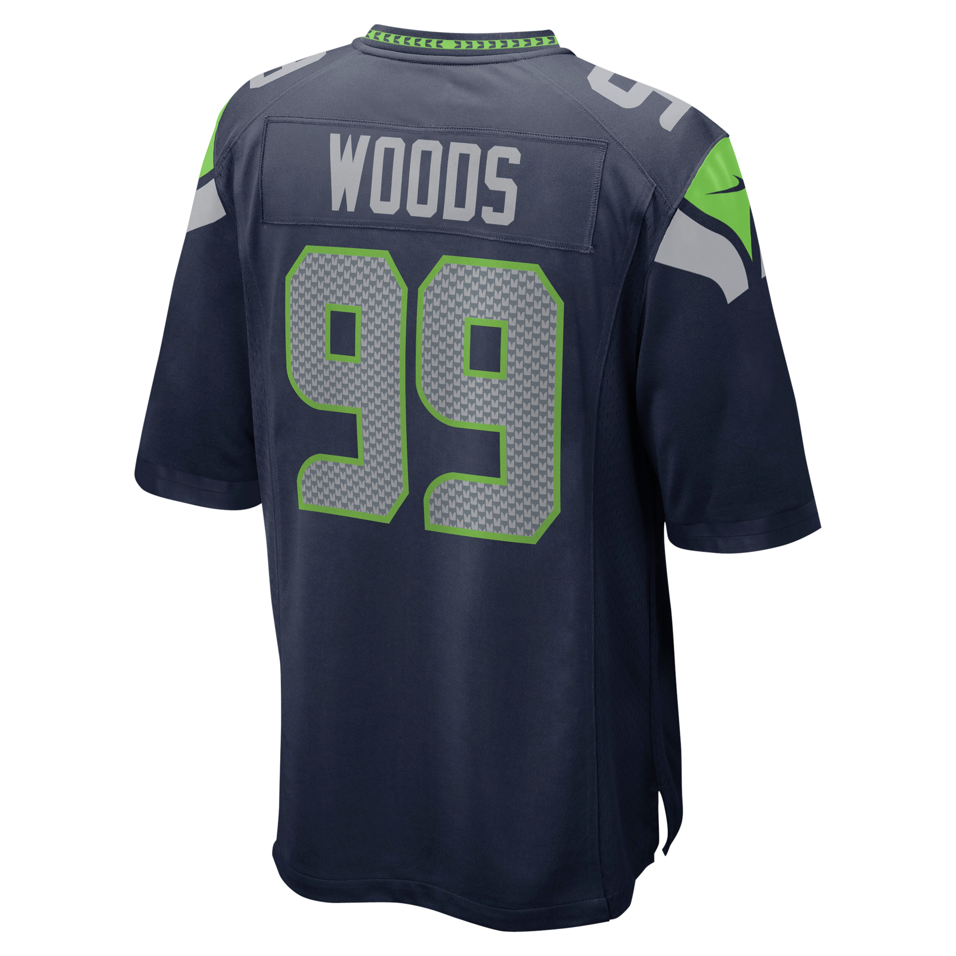 Al Woods Seattle Seahawks  Game Player Jersey - College Navy