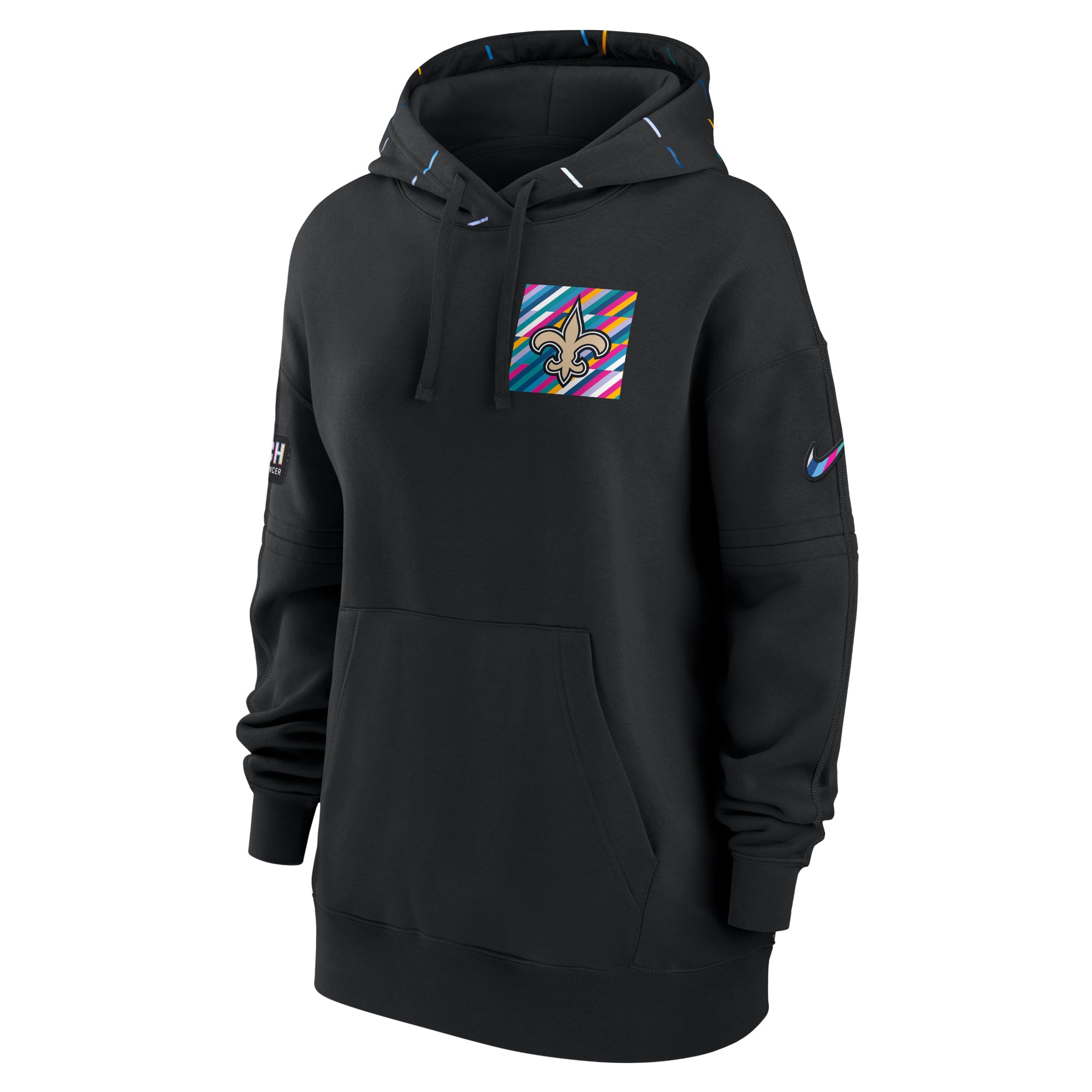 New Orleans Saints  Women's 2023  Crucial Catch Club Pullover Hoodie - Black