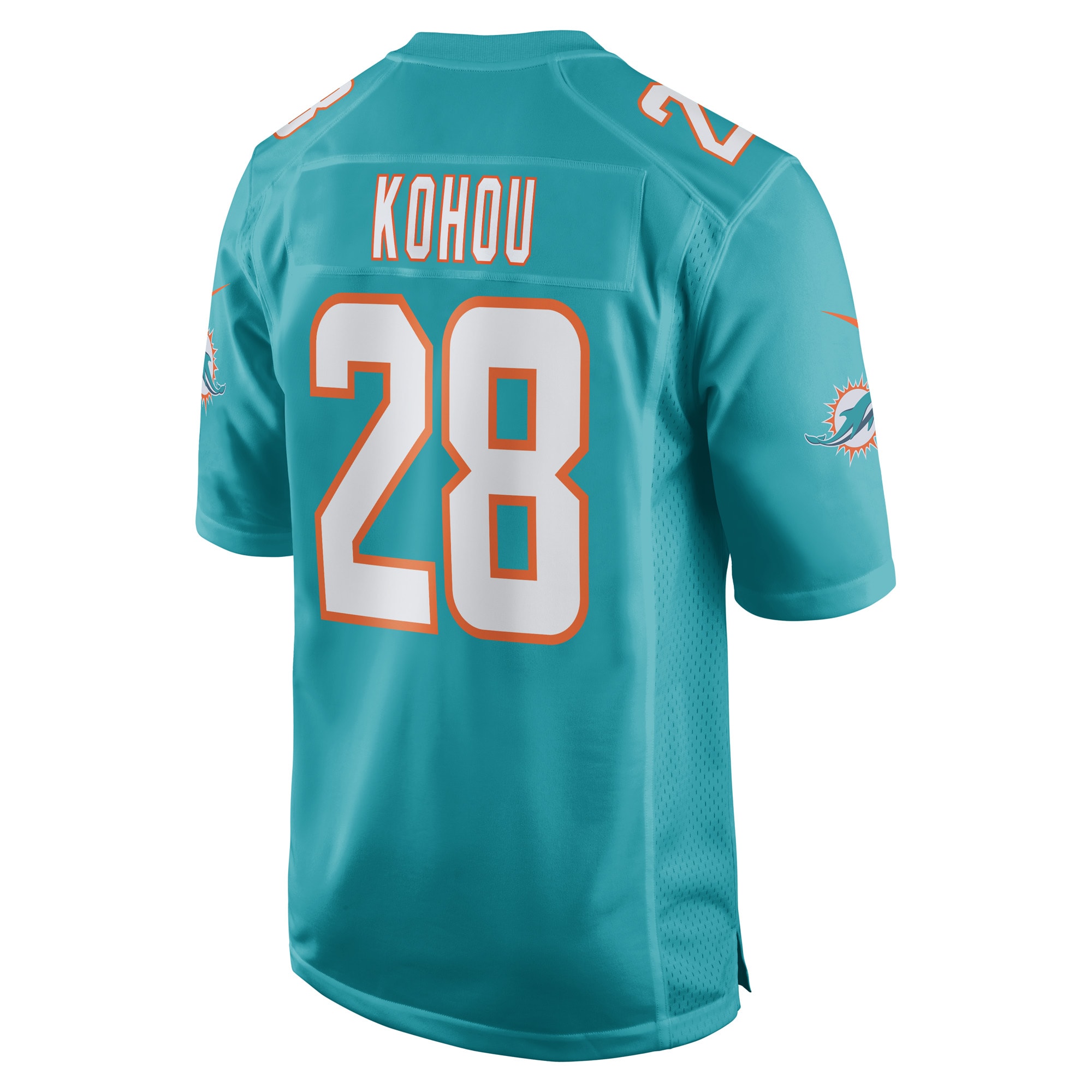 Kader Kohou Miami Dolphins Game Player Jersey - Aqua
