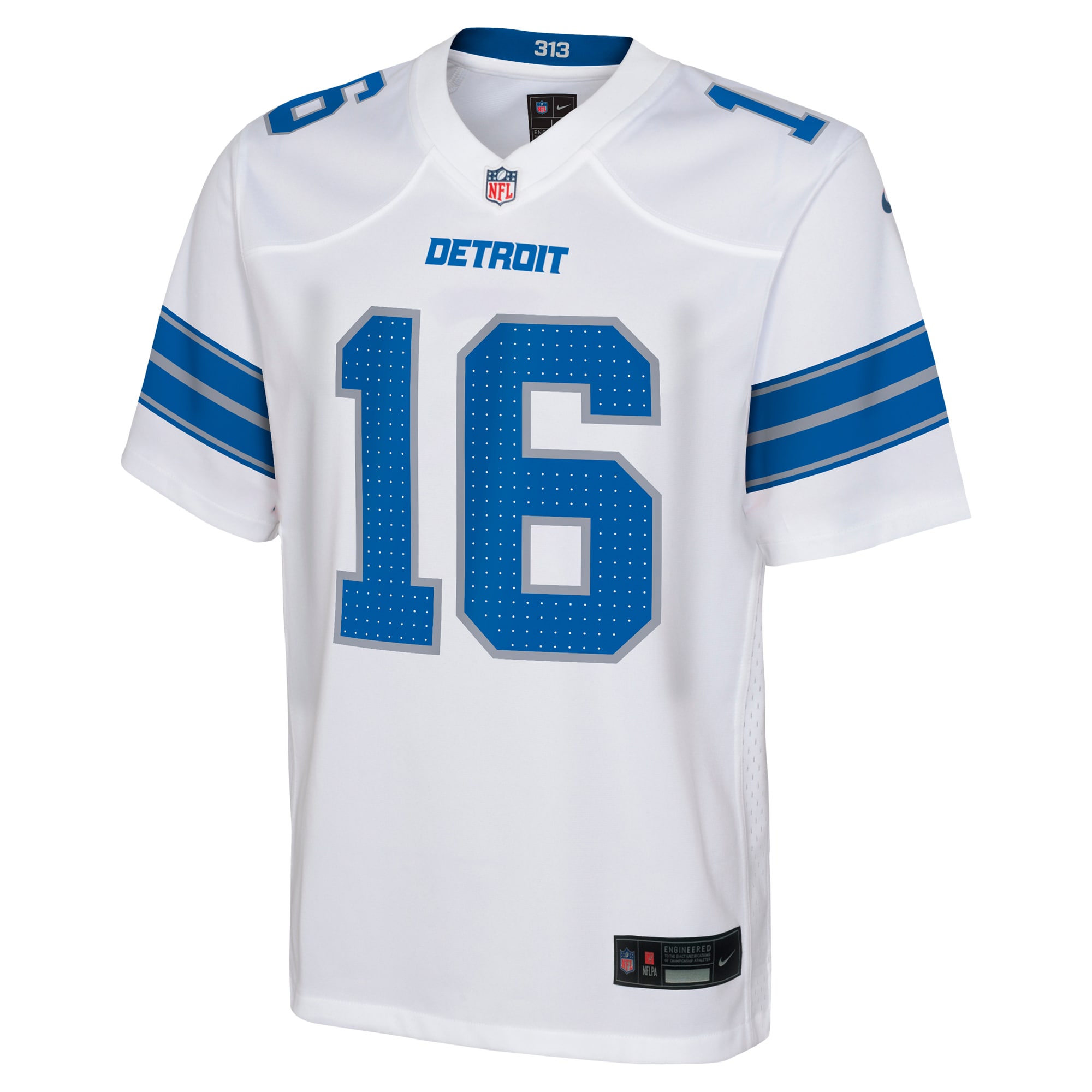 Jared Goff Detroit Lions Youth Team Player Game Jersey - Blue
