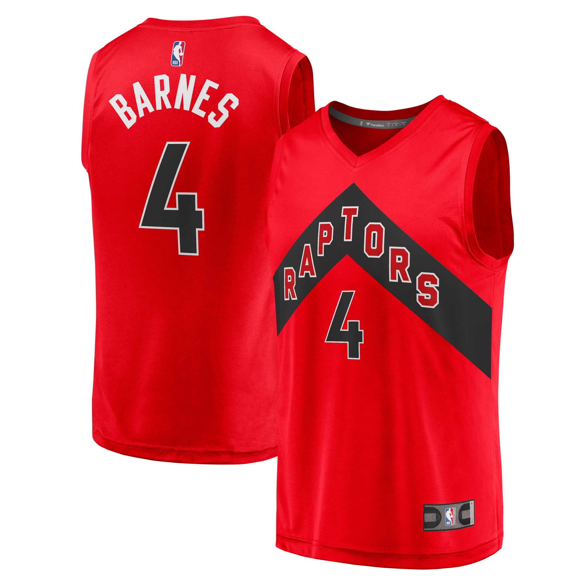 Scottie Barnes Toronto Raptors  Youth 2021 NBA Draft First Round Pick Fast Break Replica Jersey Red - Icon Edition