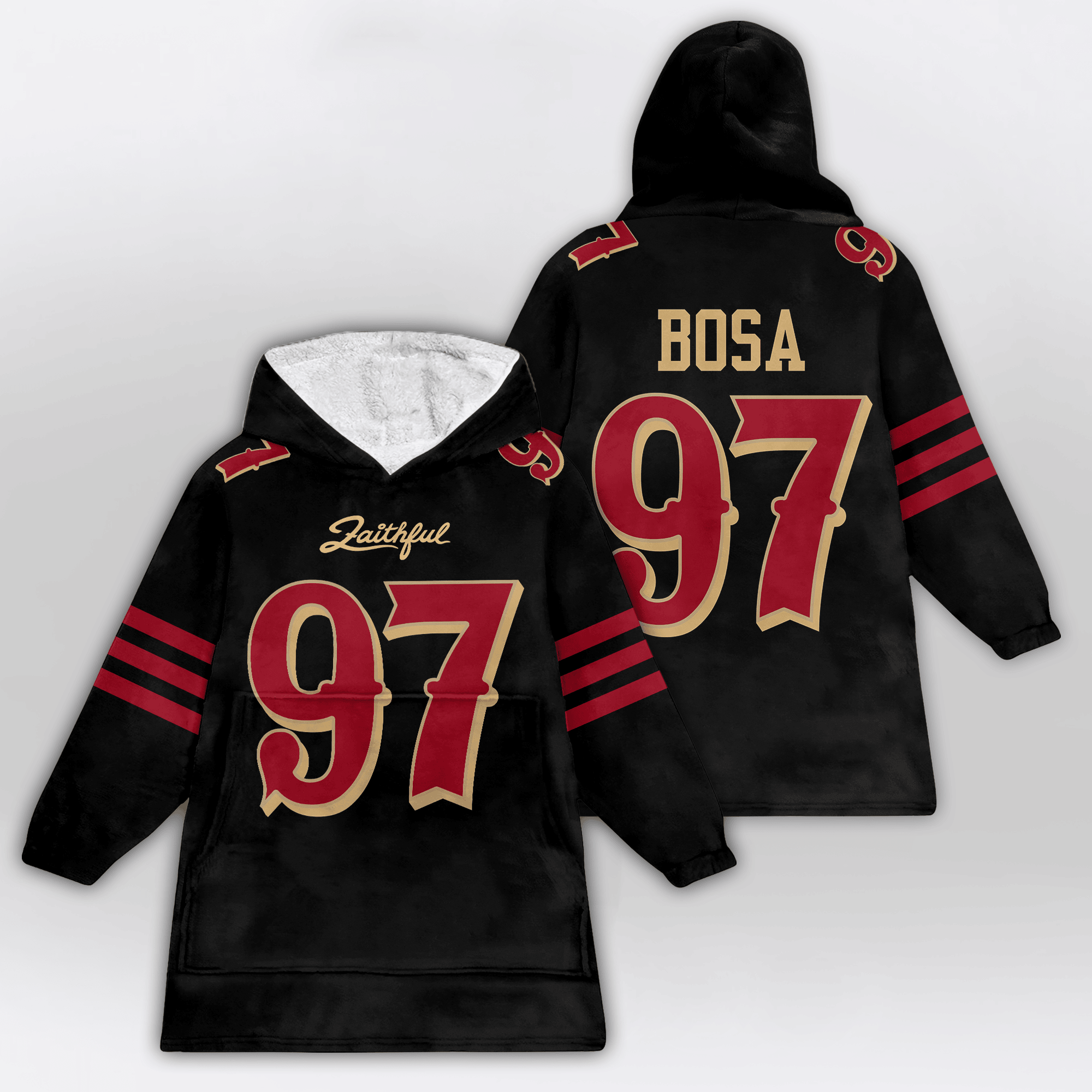Kid N.B 97 San Francisco 49ers Football Unisex Blanket Hoodie