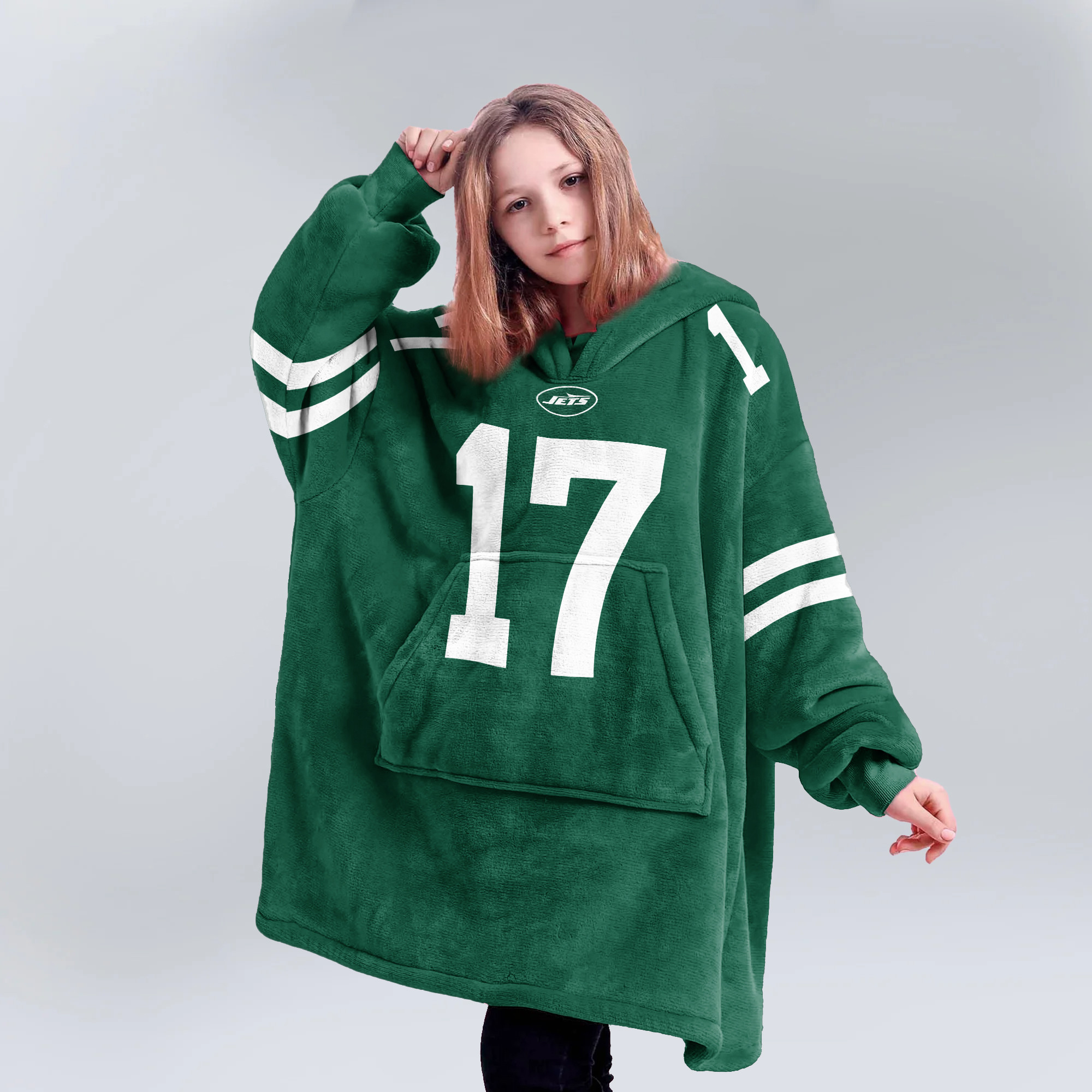 Adult DA 17 New York Football Unisex Blanket Hoodie