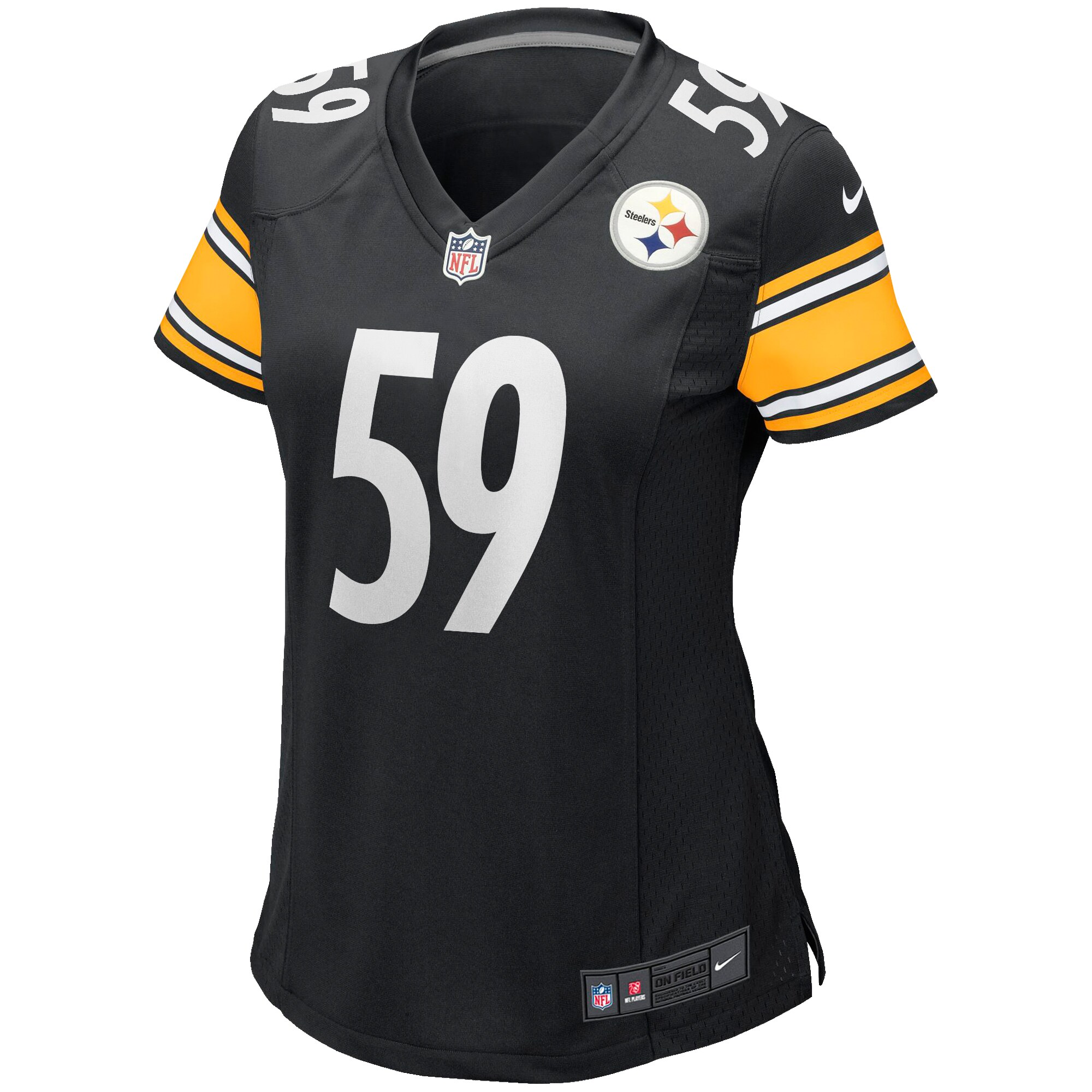 Jack Ham Pittsburgh Steelers Women's Game Retired Player Jersey - Black