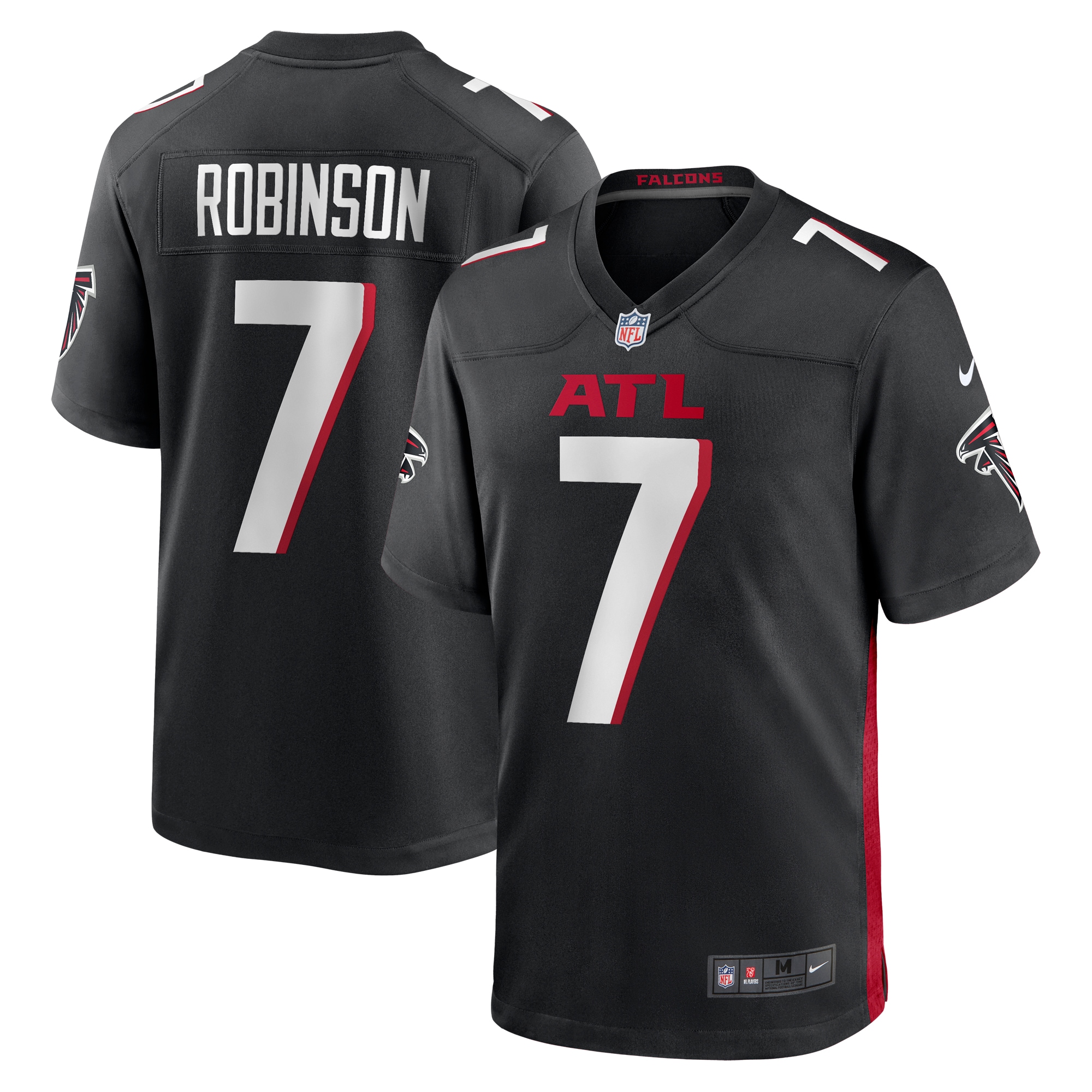 Bijan Robinson Atlanta Falcons  Youth 2023 NFL Draft First Round Pick Game Jersey - Black
