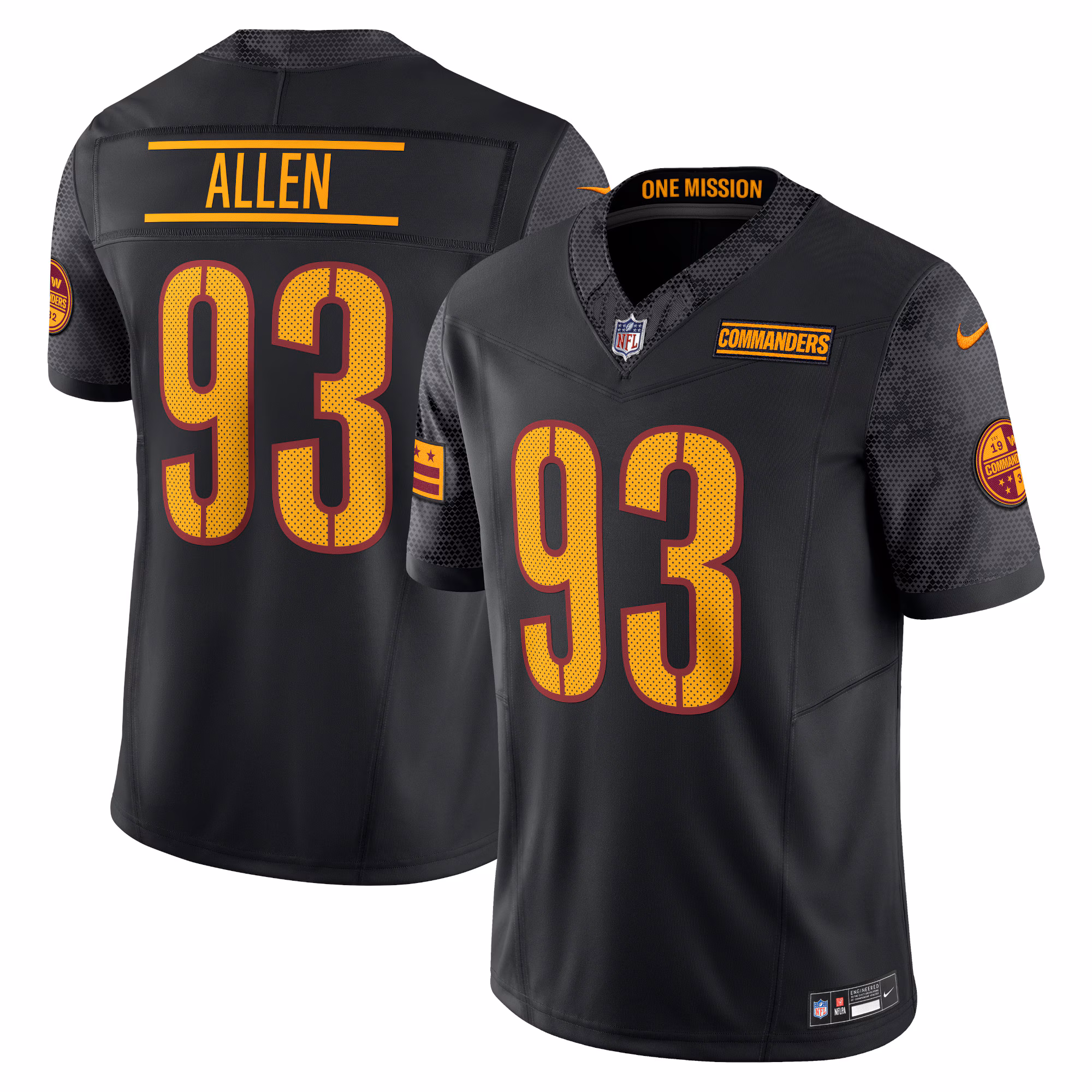 Jonathan Allen Washington Commanders Vapor F.U.S.E. Limited Jersey - Burgundy