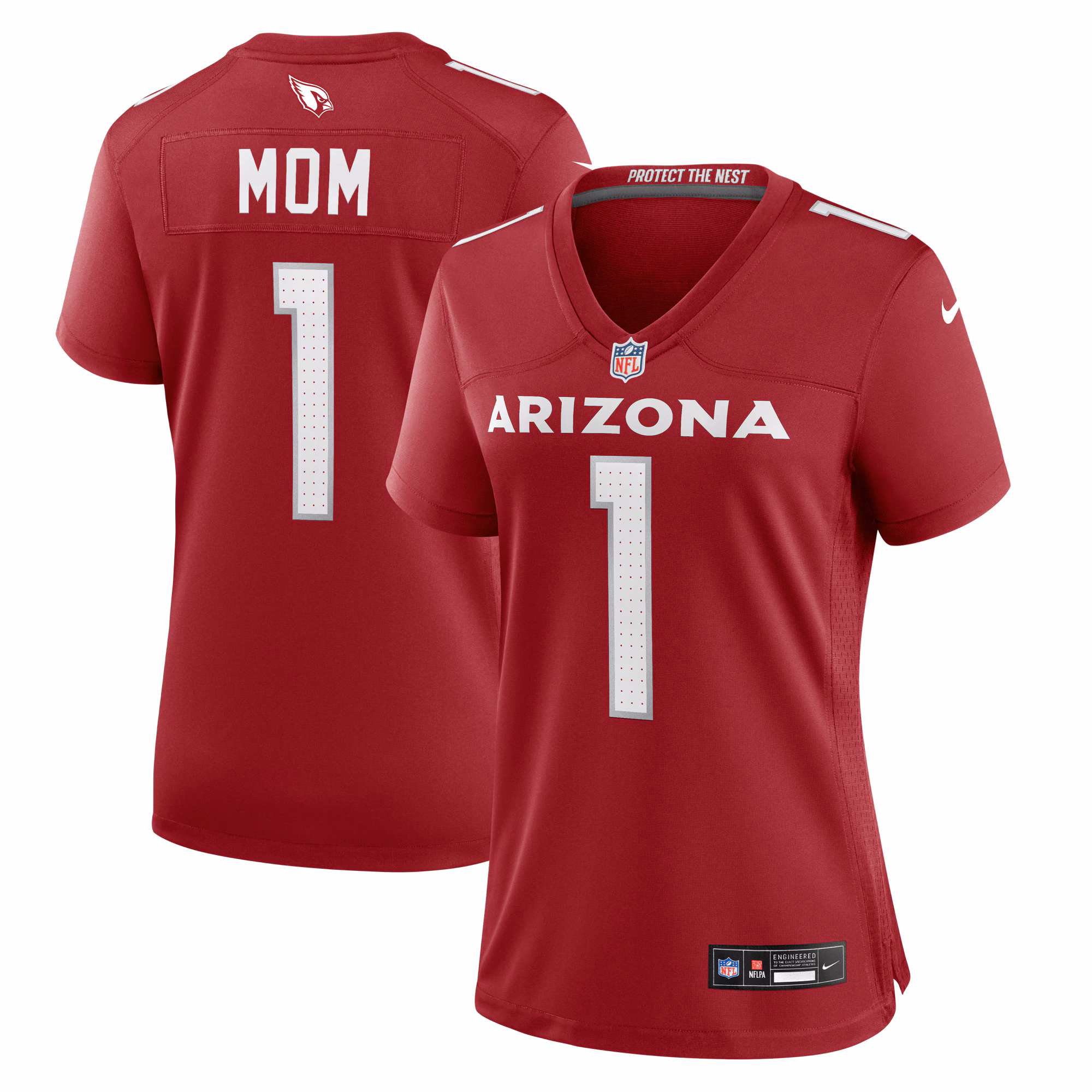 Number 1 Mom Arizona Cardinals Women's Game Jersey - Cardinal