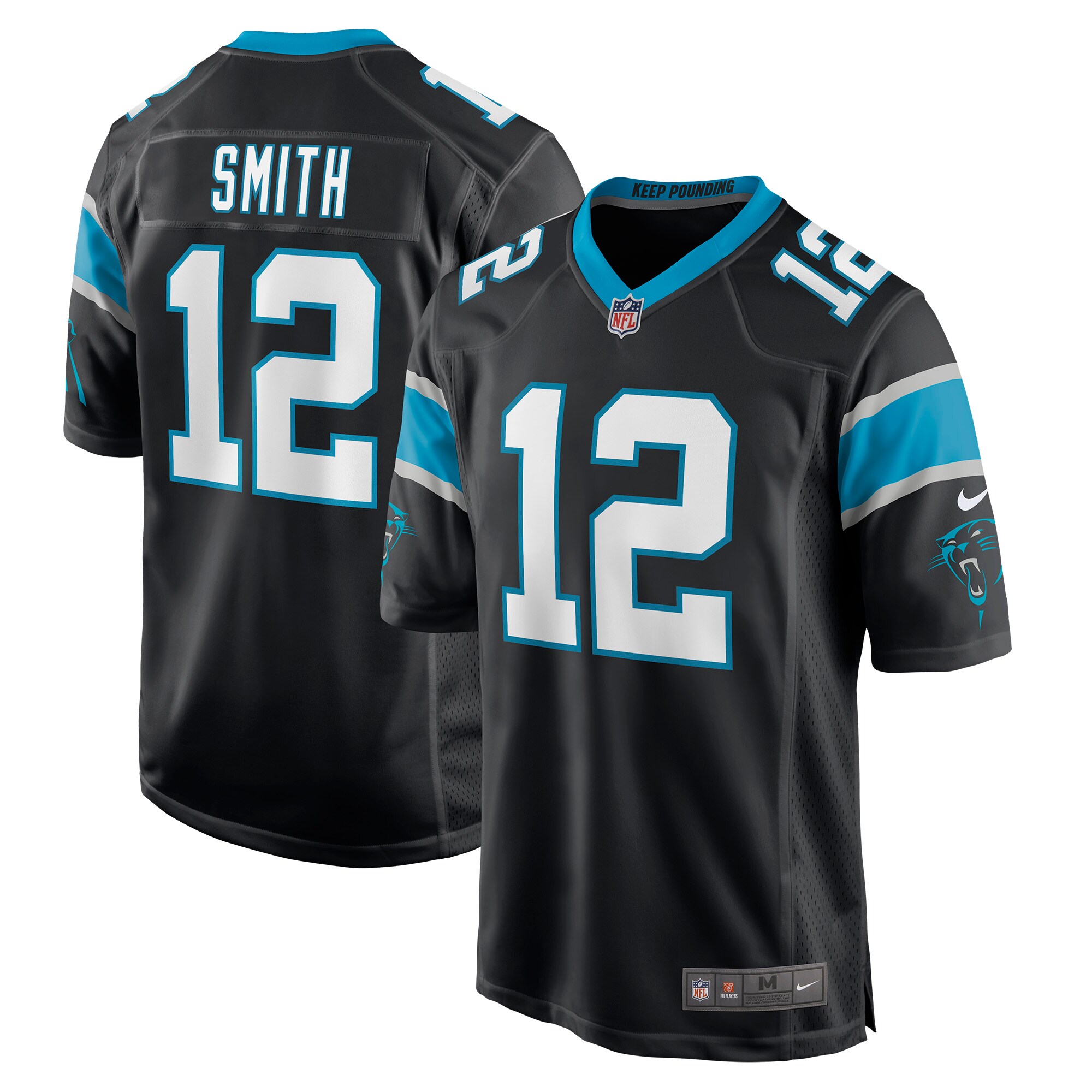 Shi Smith Carolina Panthers  Game Jersey - Black