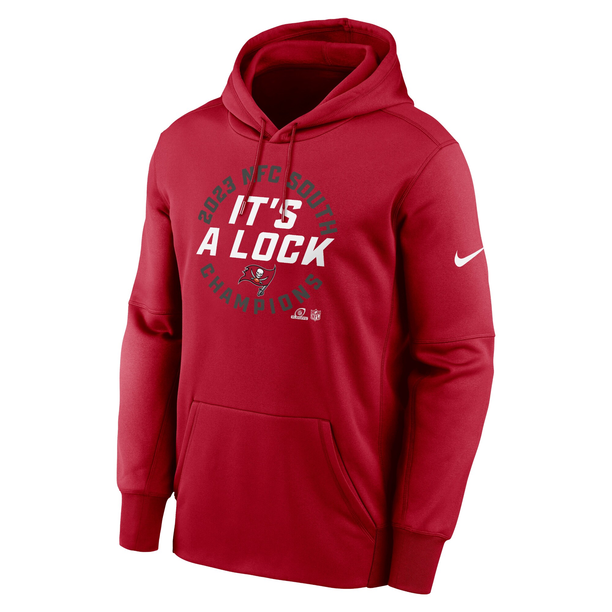 Tampa Bay Buccaneers 2023 NFC South Division Champions Locker Room Trophy Collection Pullover Hoodie - Red
