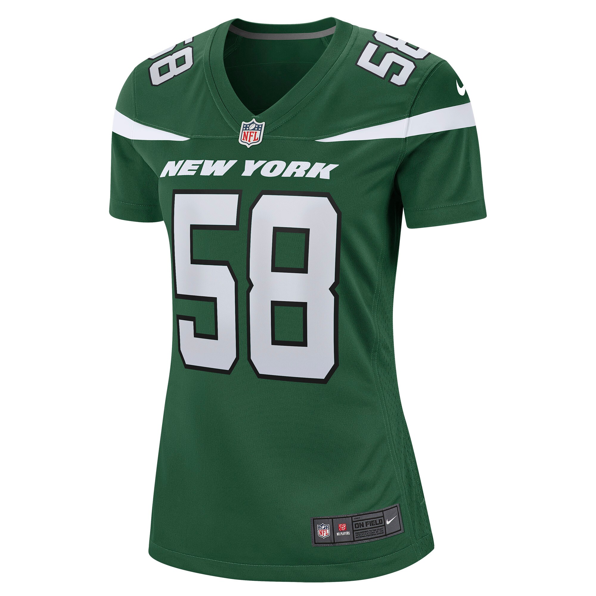 Carl Lawson New York Jets  Women's Game Jersey - Gotham Green