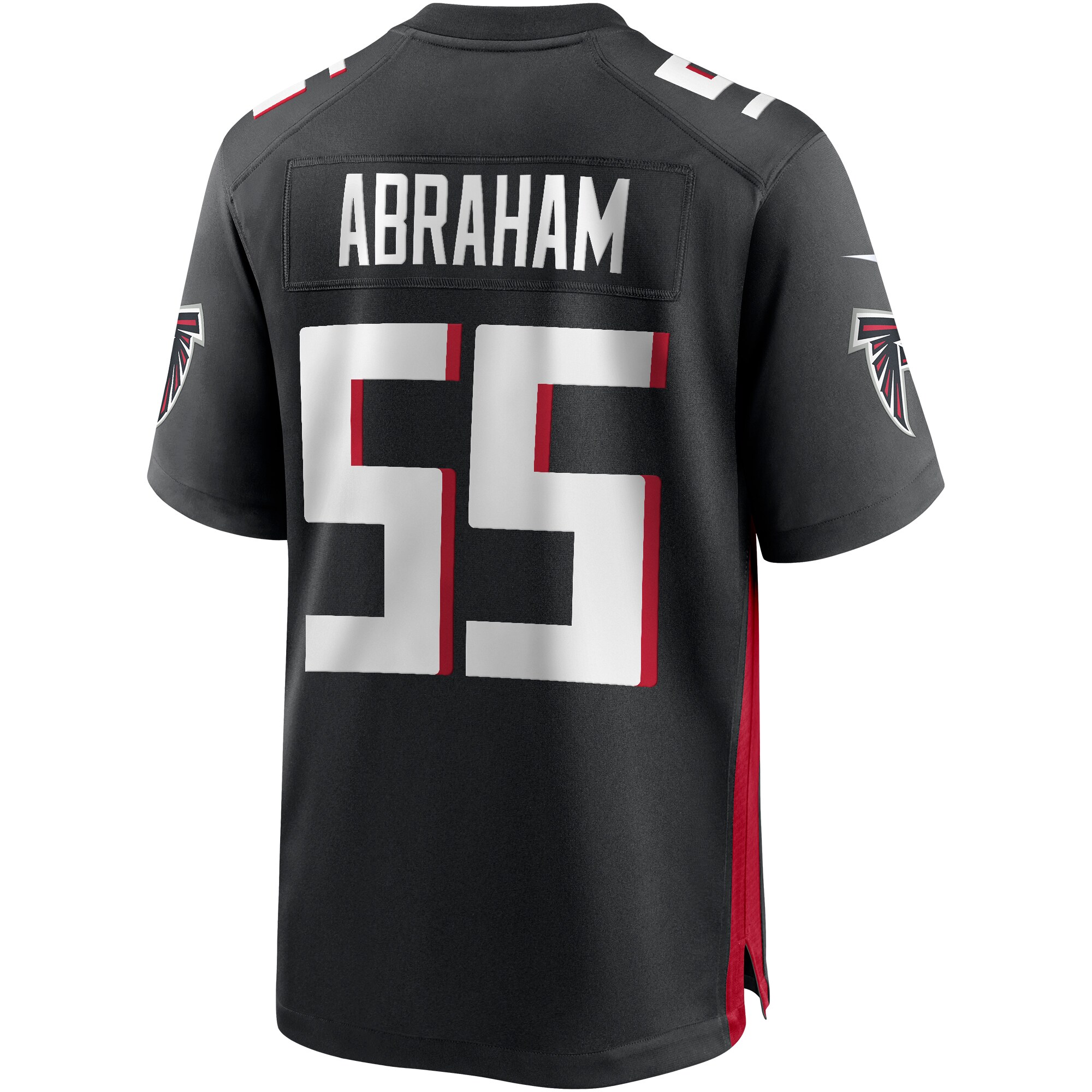 John Abraham Atlanta Falcons Game Retired Player Jersey - Black