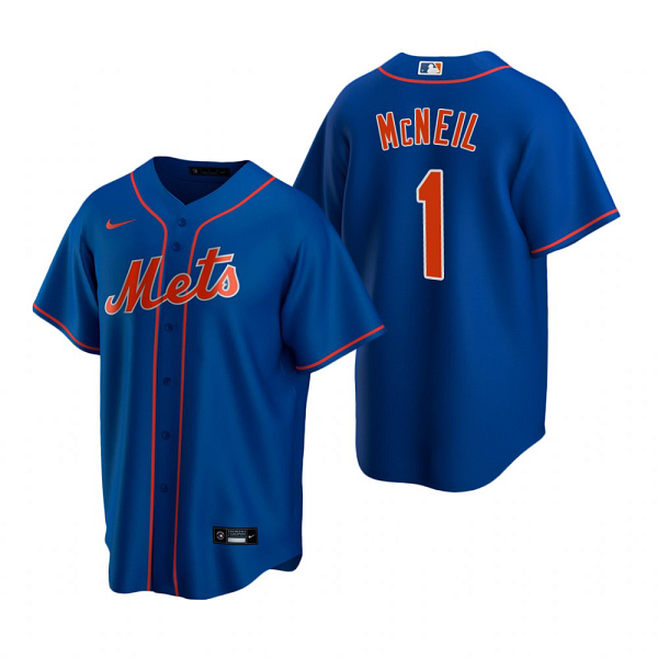 Men's New York Mets #1 Jeff McNeil  Royal Cool Base MLB Jersey