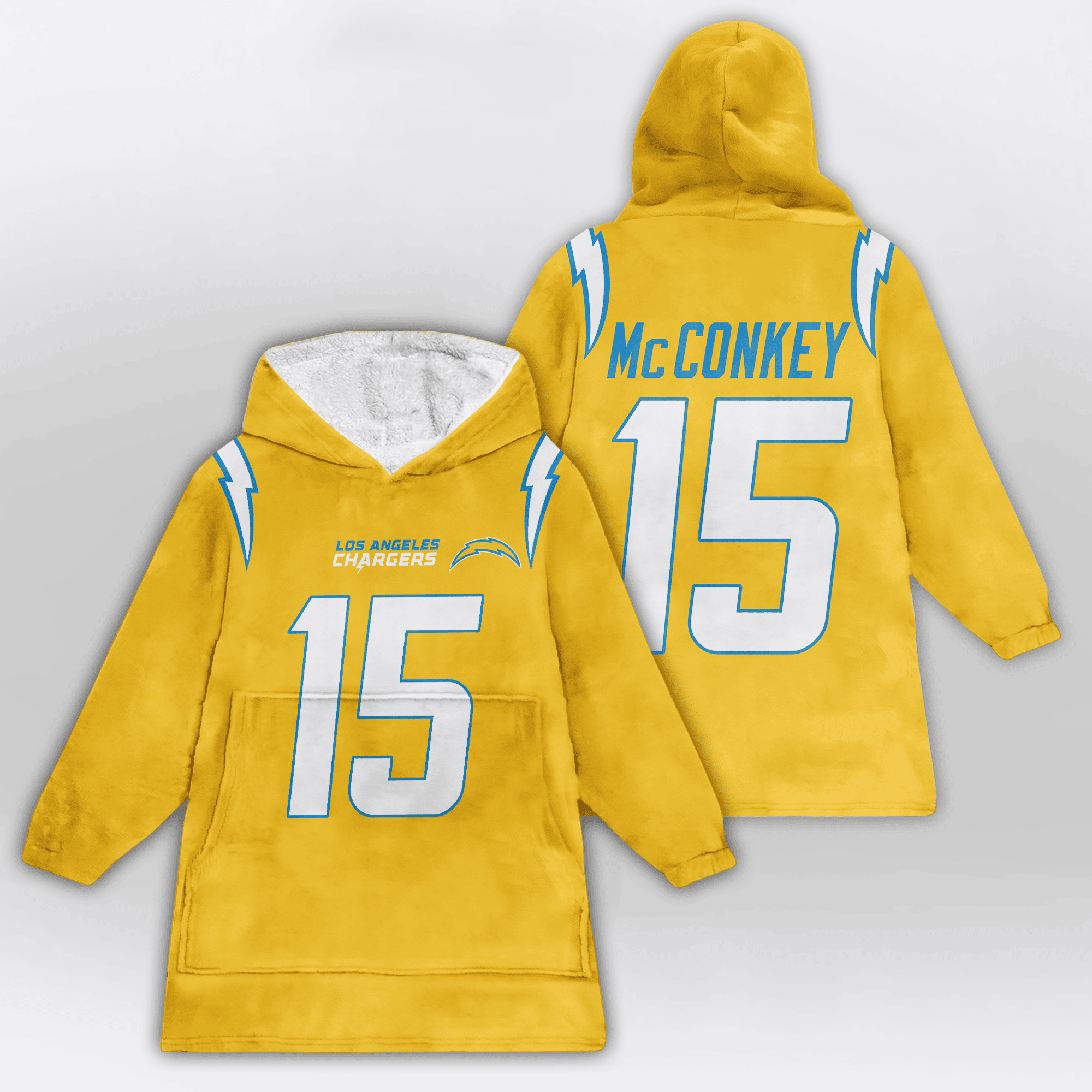 Kid 15 Los Angeles C Football Unisex Blanket Hoodie
